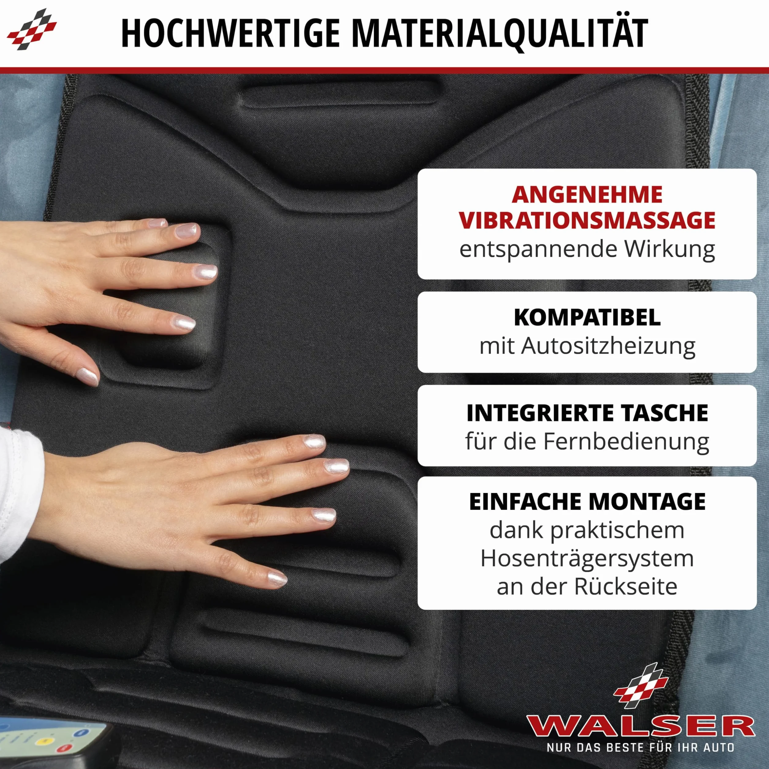 Walser Funda de Asiento Relax Drive 5 Programas de Masaje
