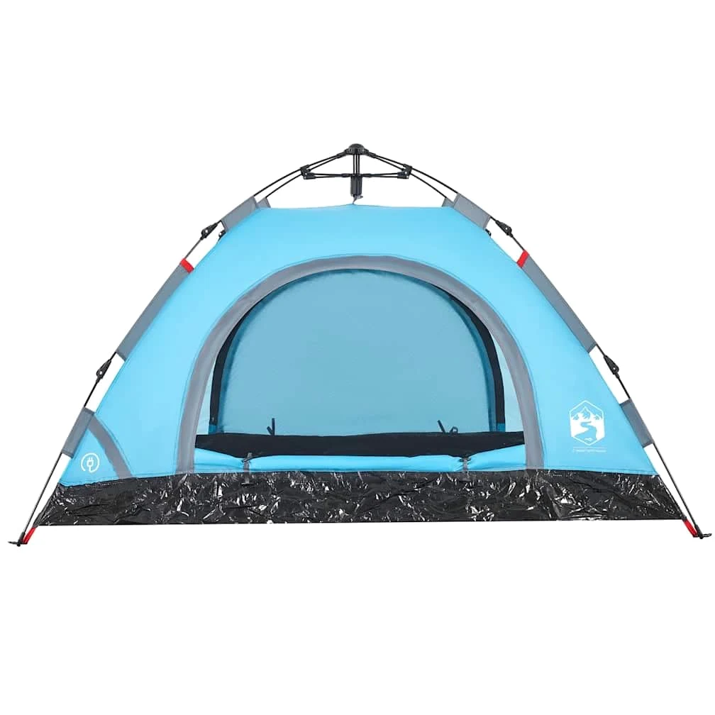 Tienda de campaña para personas con cúpula verde con sistema de liberación rápida, tienda de campaña impermeable, ultraligera con mosquitera, resistente al viento, para camping, festivales y