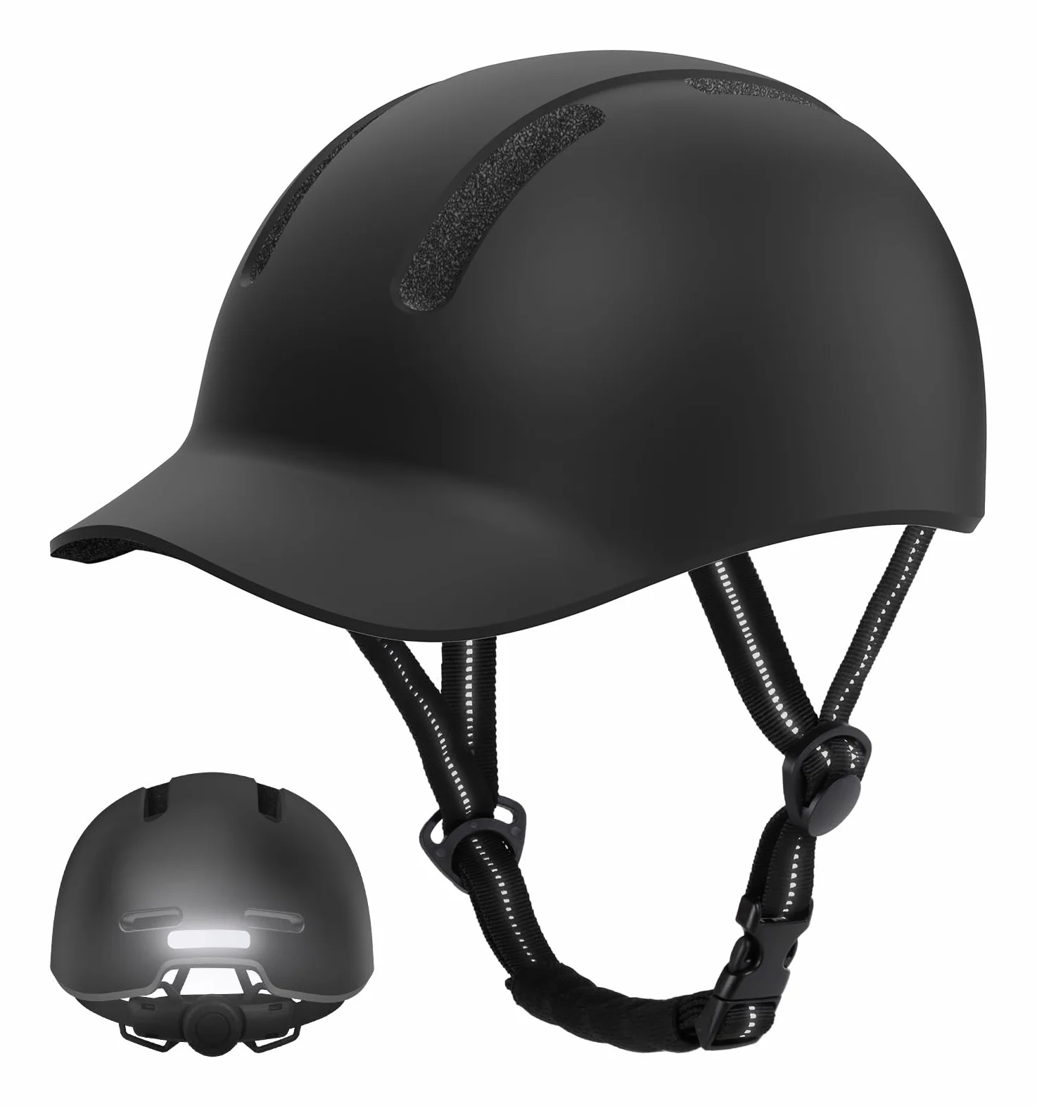KINGLEAD Casco de Bicicleta, Casco Urbano Commuter, Elegante Casco de Bicicleta para Hombre y Mujer, para Ciclismo, Trekking, Ciudad, Scooter, Casco Ajustable