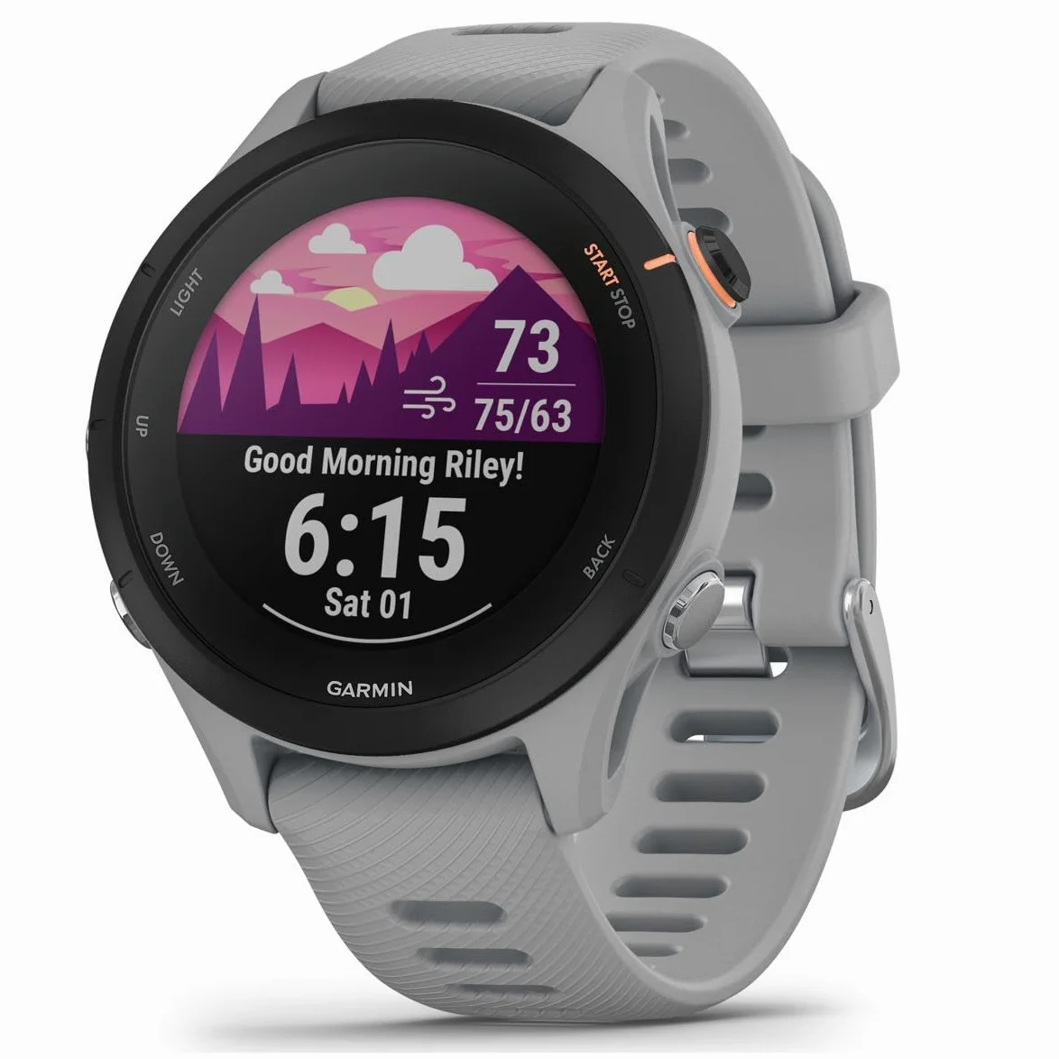 Garmin Forerunner® 255S, Reloj Inteligente GPS más pequeño, información Avanzada, batería de Larga duración, Gris Polvo