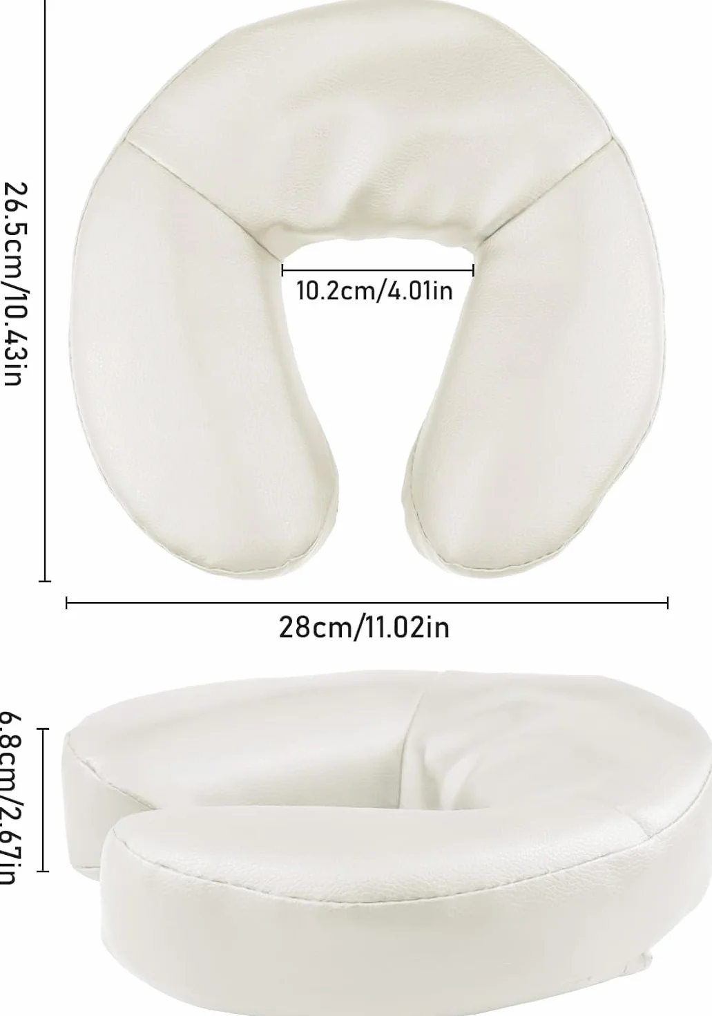 Cojín Facial Universal para Masaje, Forma de Media Luna para Rostro, Cuello y Cabeza