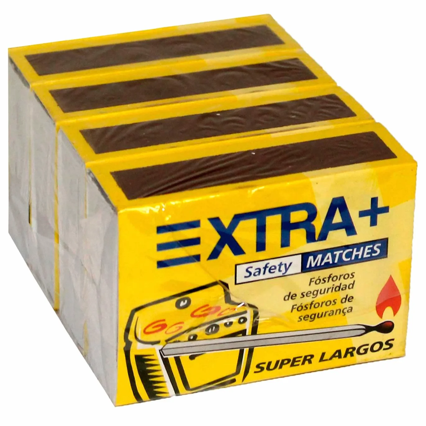 Acan Tradineur Pack de 400 cerillas de seguridad super largos 5,5 cm para cocinas barbacoas chimeneas estufas
