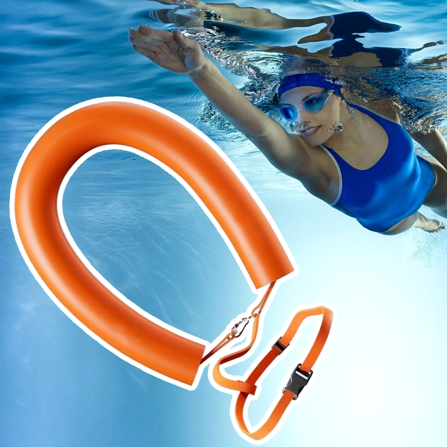 Cinturón de flotación para natación No inflable, a prueba de fugas | Barra de Espuma para Entrenamiento Para principiantes, deportistas, hombres y mujeres, lago, mar, embalse y estanque