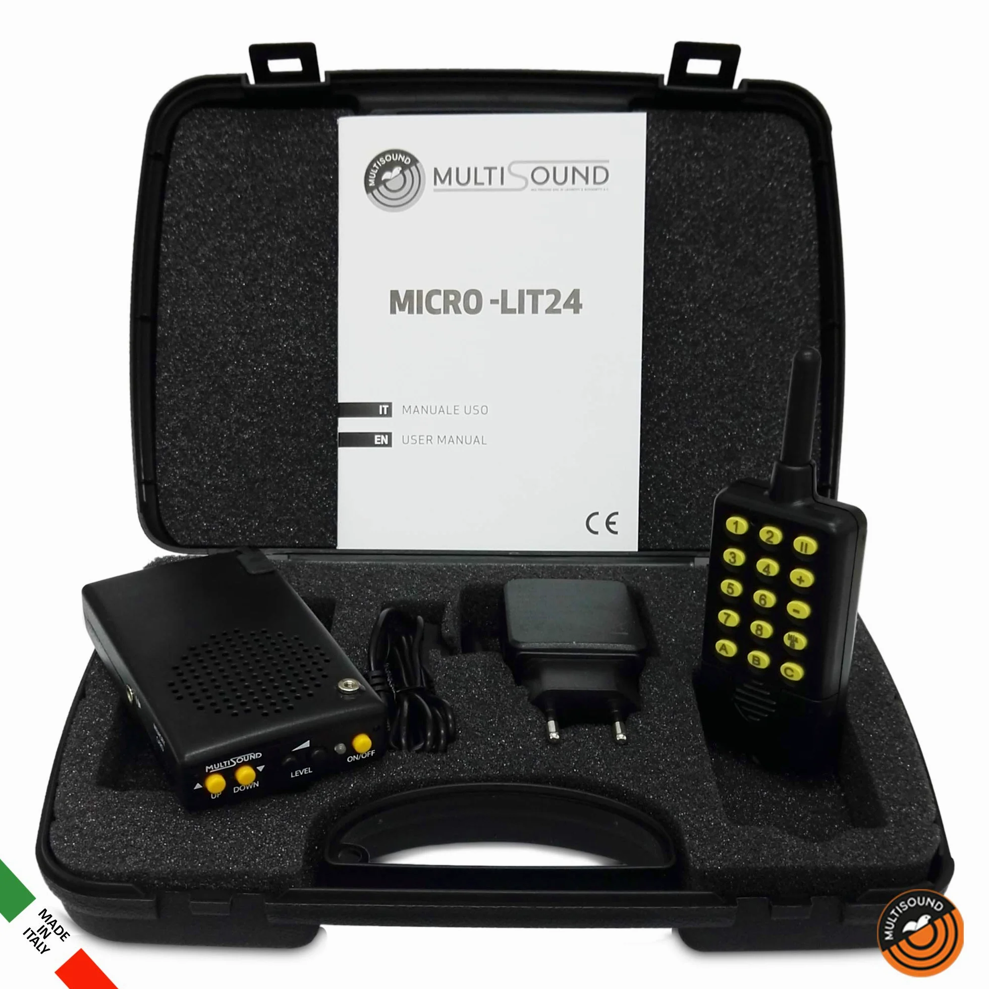 MultiSound - Micro-Lit llamador de Aves Digital. Reclamo electrónico para pájaros con Control Remoto. Específico para zorzales y alondras y en General para Todas Las pequeñas migratorias.