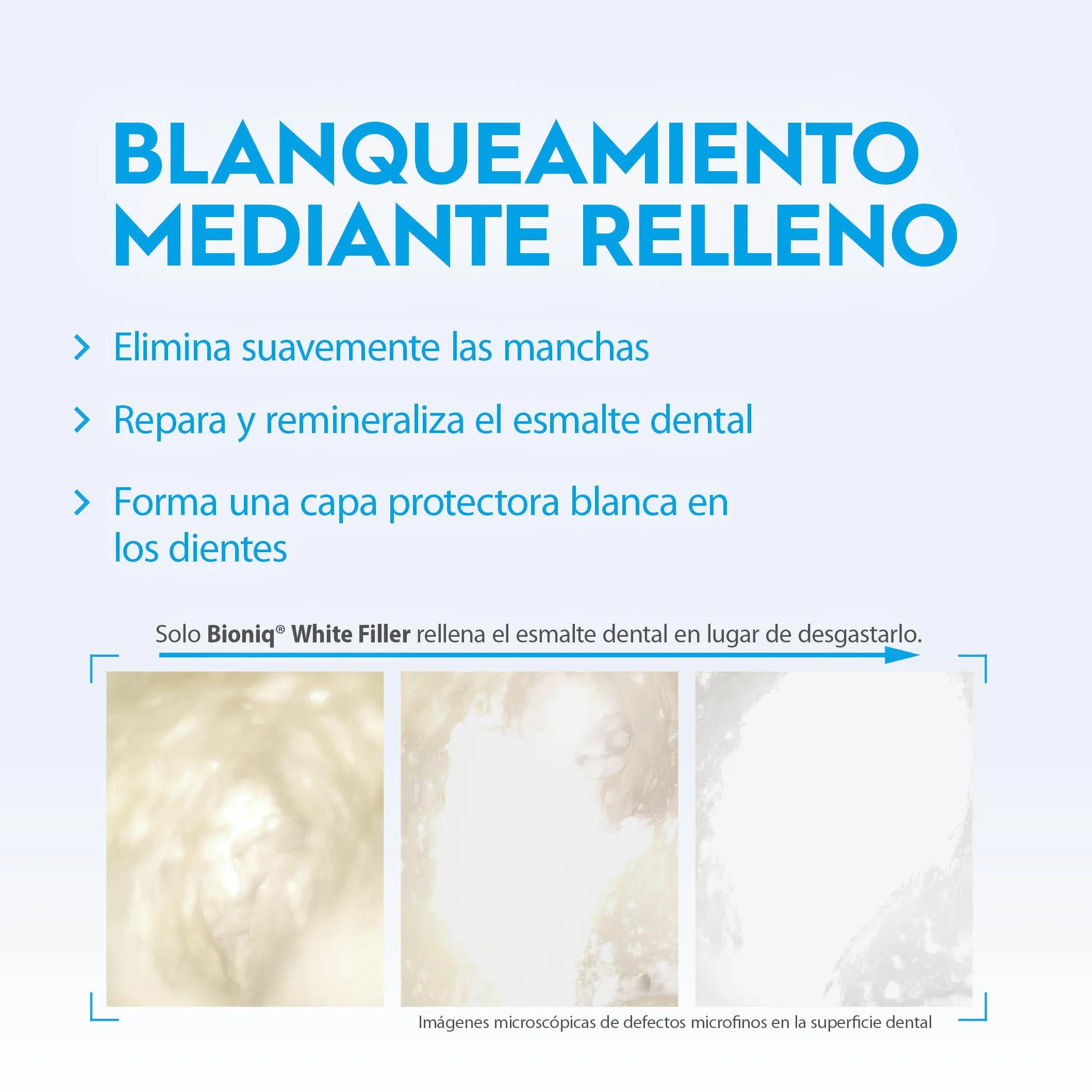 Bioniq® White Filler Pasta dental blanqueadora 100 ml con hidroxiapatita sin flúor