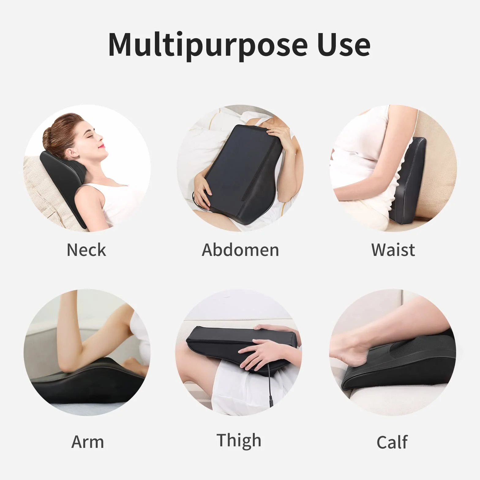 Masajeador Cervical y Espalda con Calor, 3D Shiatsu, Alivio del Dolor Cuello Hombro Espalda