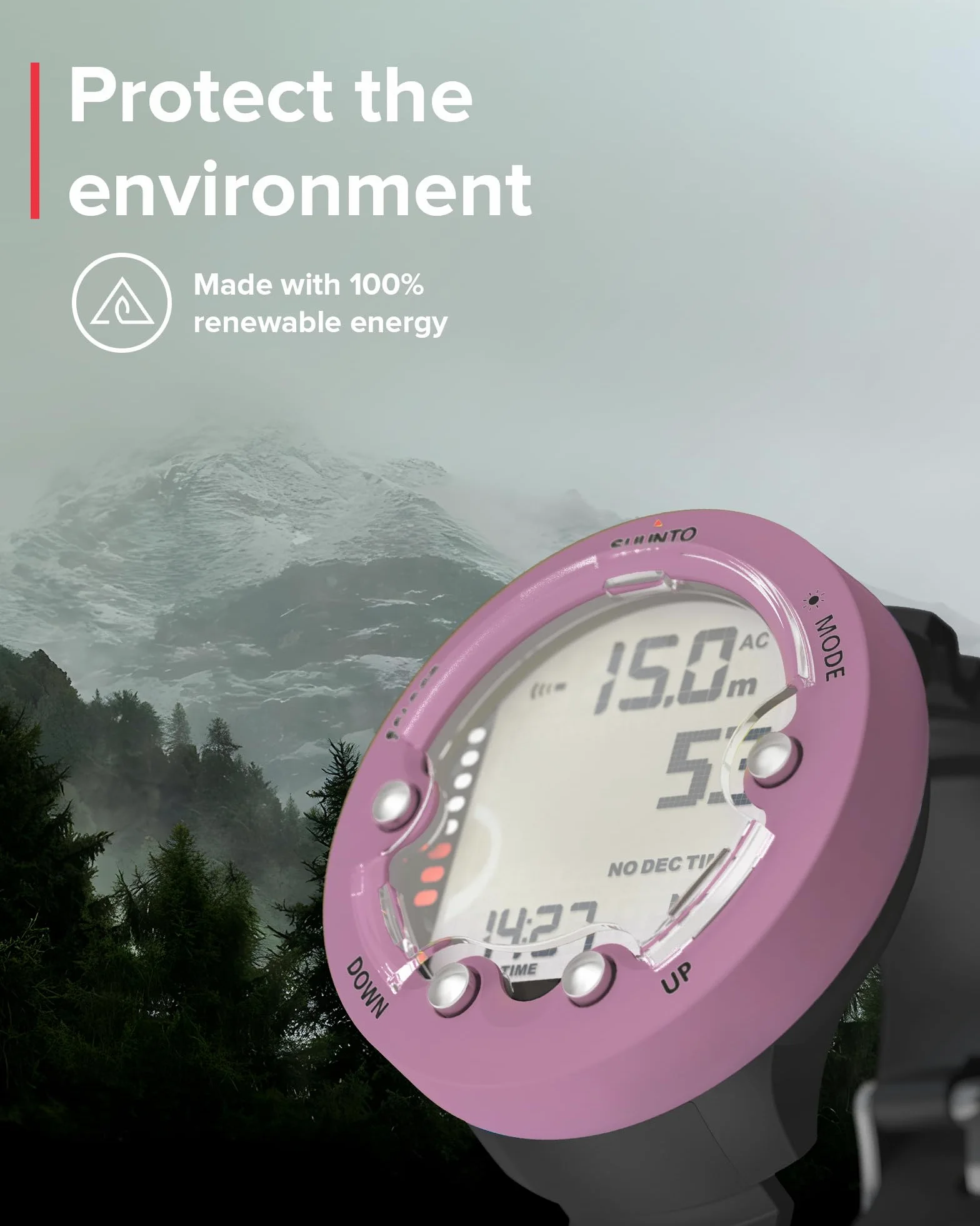 SUUNTO Zoop Novo - Ordenador de buceo de muñeca, Wildberry