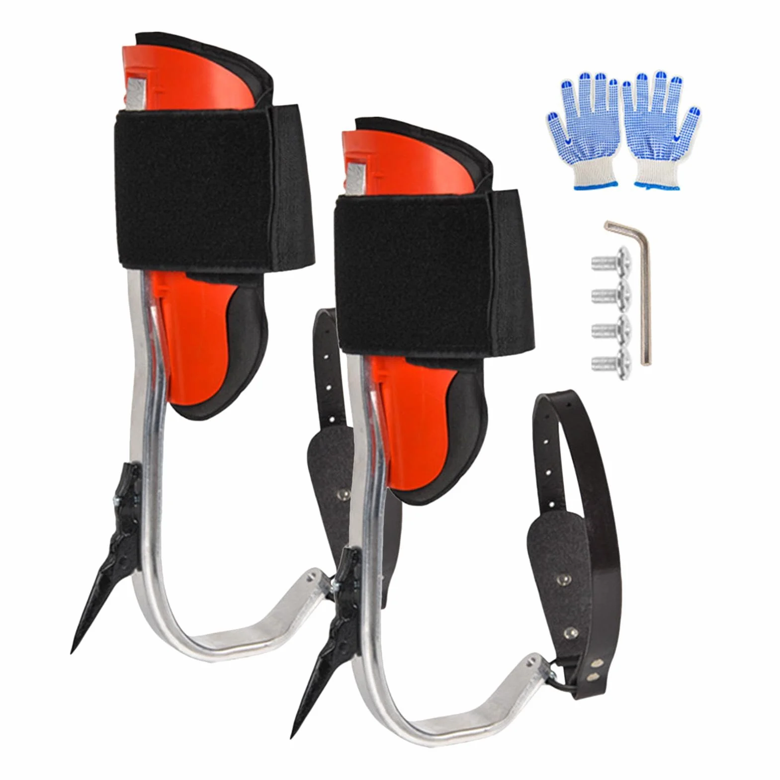 Estacas de escalada de árboles para trabajos de árboles, aleación de aluminio, equipo de servicio de árboles, zapatos de escalada de árboles, equipo de escalada de palmeras para interiores y