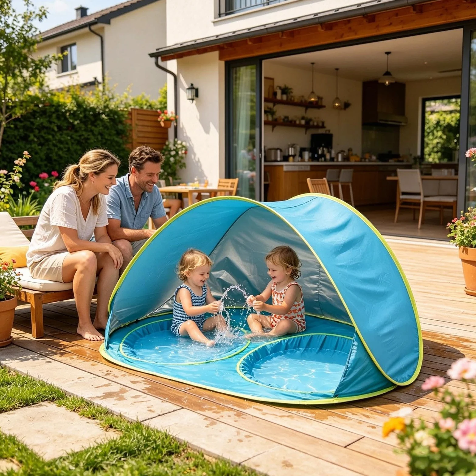 Tienda Pop-up para Niños Protección Solar UV contra el Sol | Pop-Up para Playa para Campamento de Verano, Natación, Jardín y Guardería