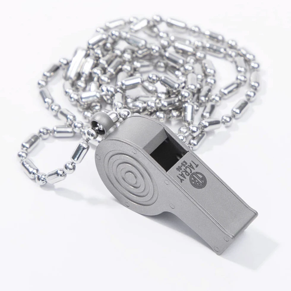 TACRAY Silbatos de emergencia, collar silbato portátil con sonido fuerte de hasta 120 ~ 130 decibelios, para supervivencia de emergencia, ahorro de vidas, senderismo, campamento y entrenamiento de
