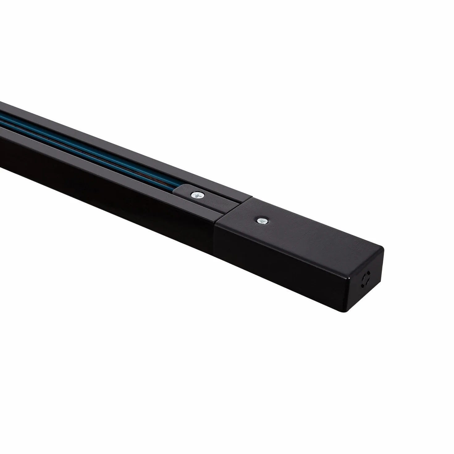 LEDKIA LIGHTING Carril Monofásico Aluminio 2 Metros Negro