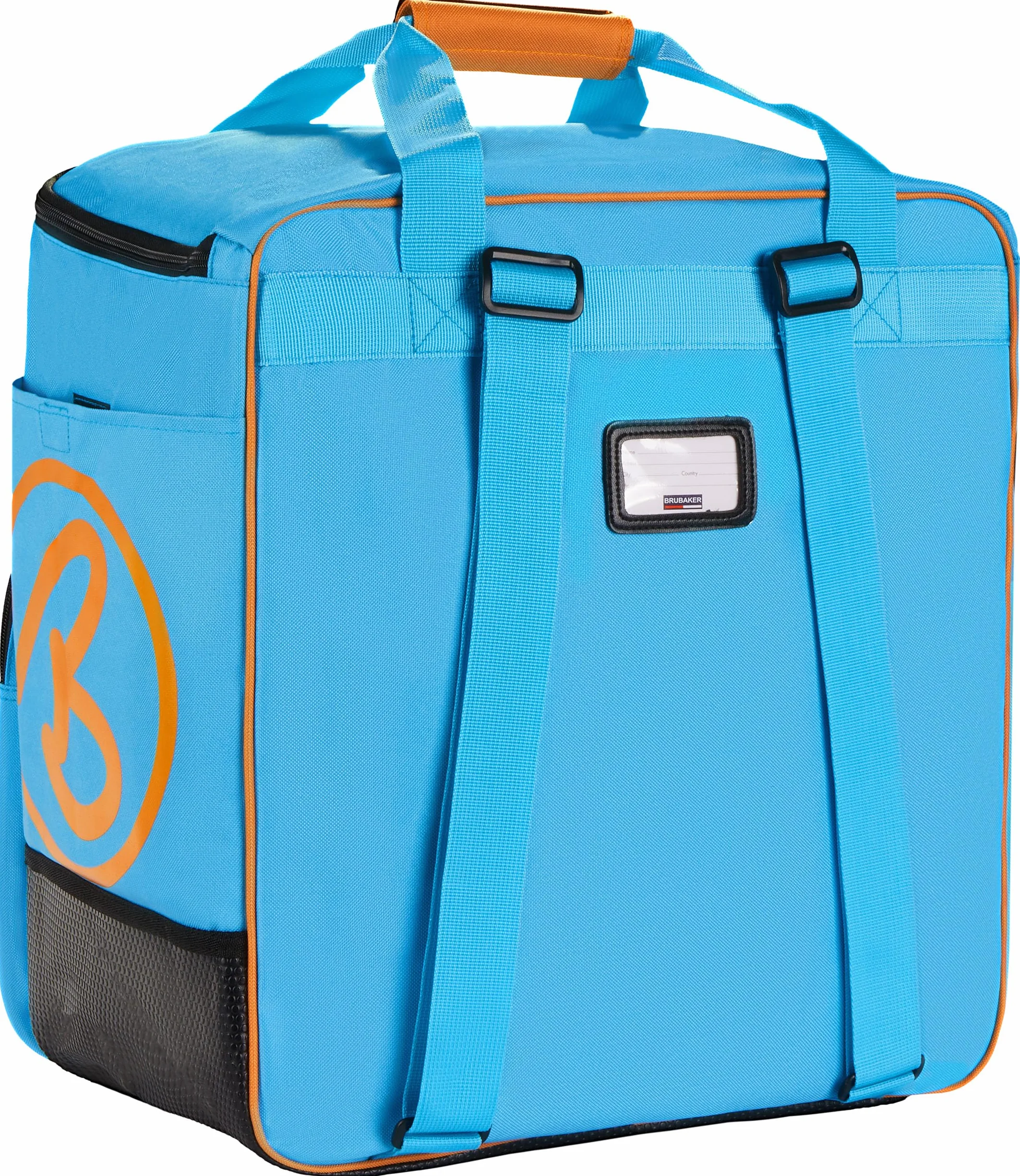 BRUBAKER 'Super Champion 2.0' Bolso para Deporte - Mochila Porta Botas De Esquí - Azul/Naranja