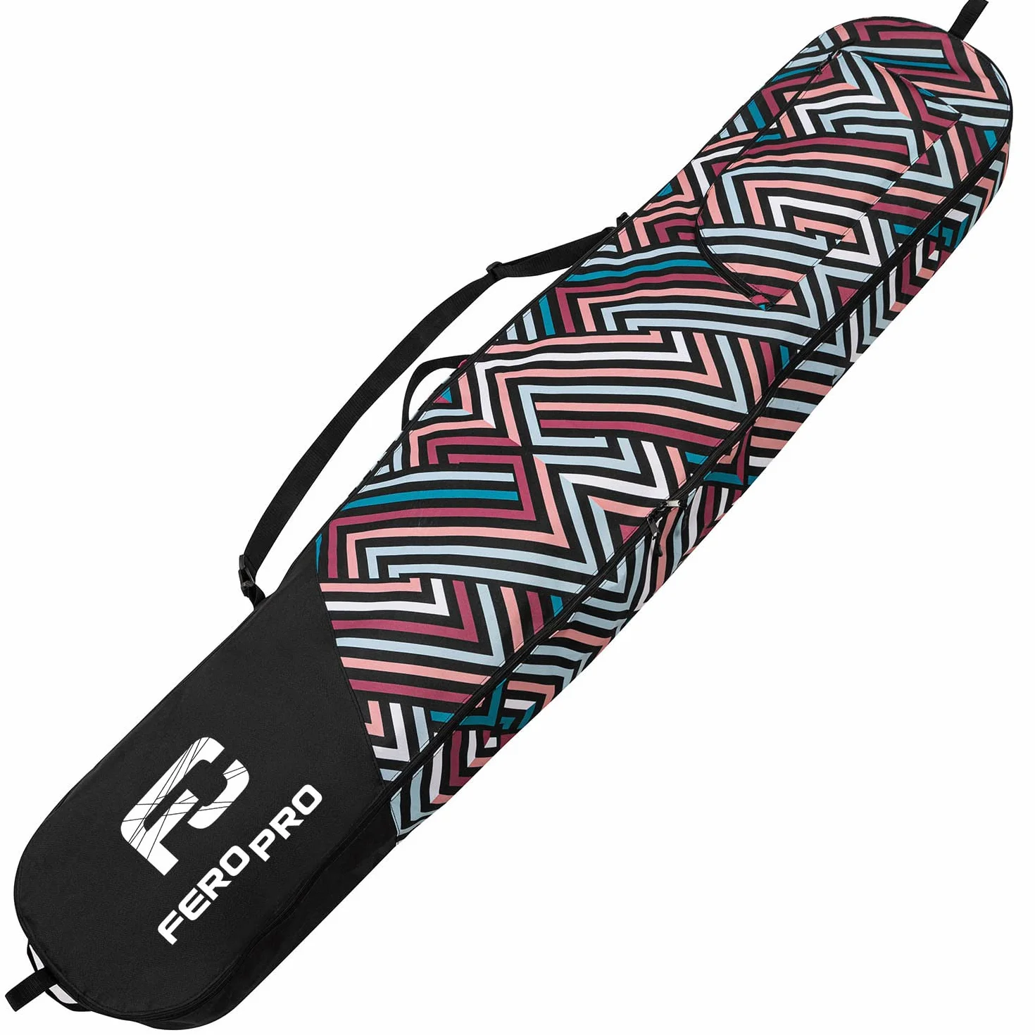 Ferocity Premium Funda para Tabla de Snowboard para Mujer Cargo Board Protection Bag Bagpack 170 cm Bolsa con Bolsillo Cremallera y Correa para el Hombro [051]