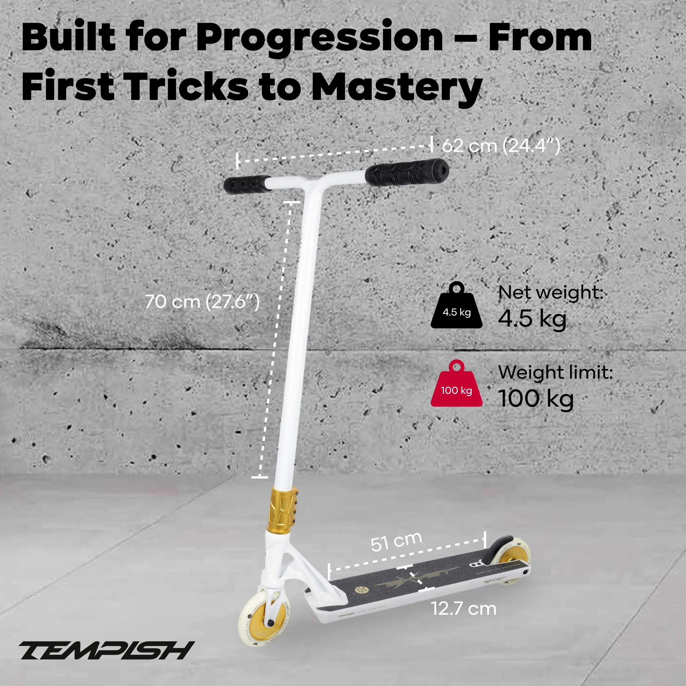 Tempish Exyst Freestyle Scooter One Size