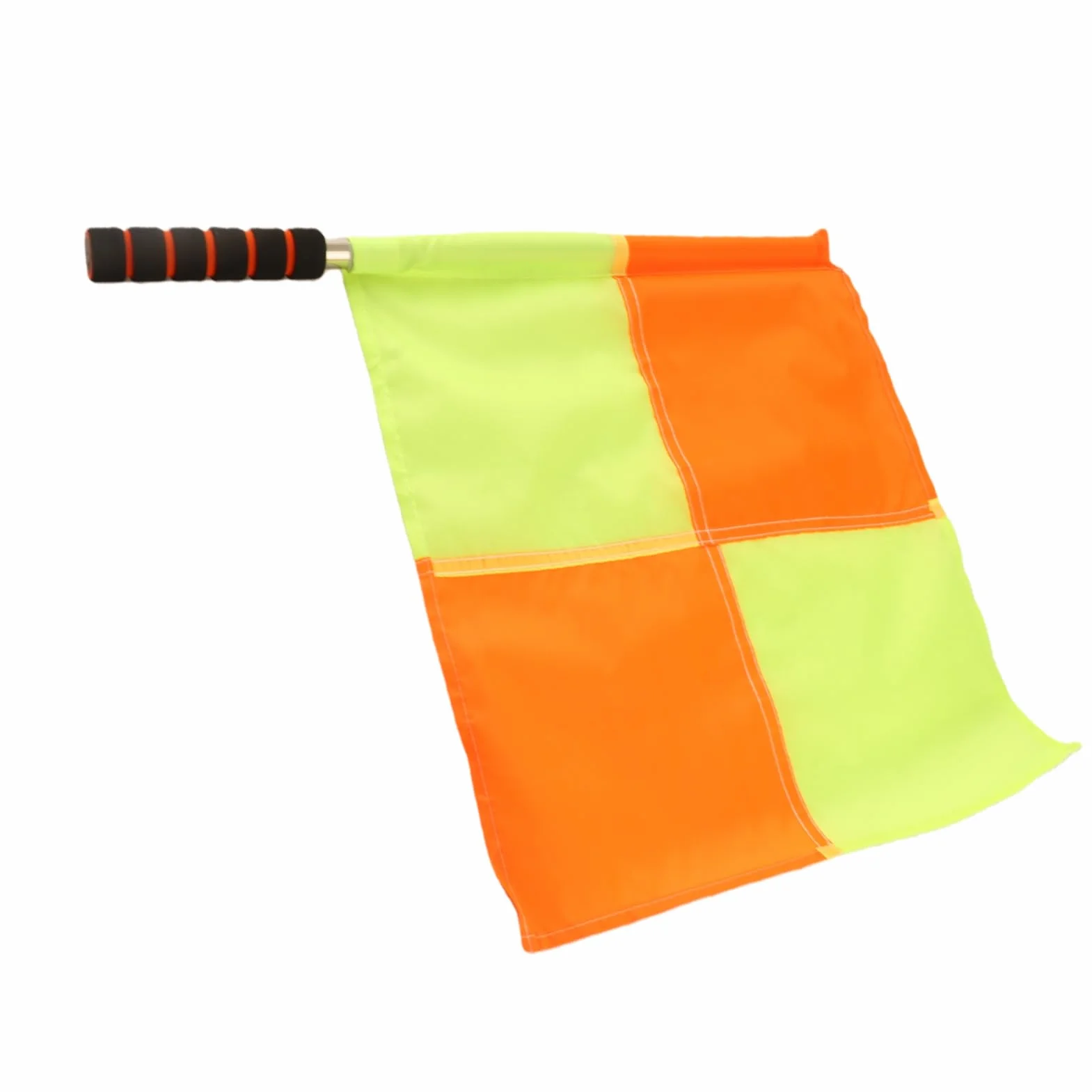 Bandera de árbitro Deportivo, 2 Piezas Bandera de Juez de Línea Tela Impermeable Varilla de Acero Inoxidable de Esponja con Bolsa de Almacenamiento para Entrenamiento de Fútbol,