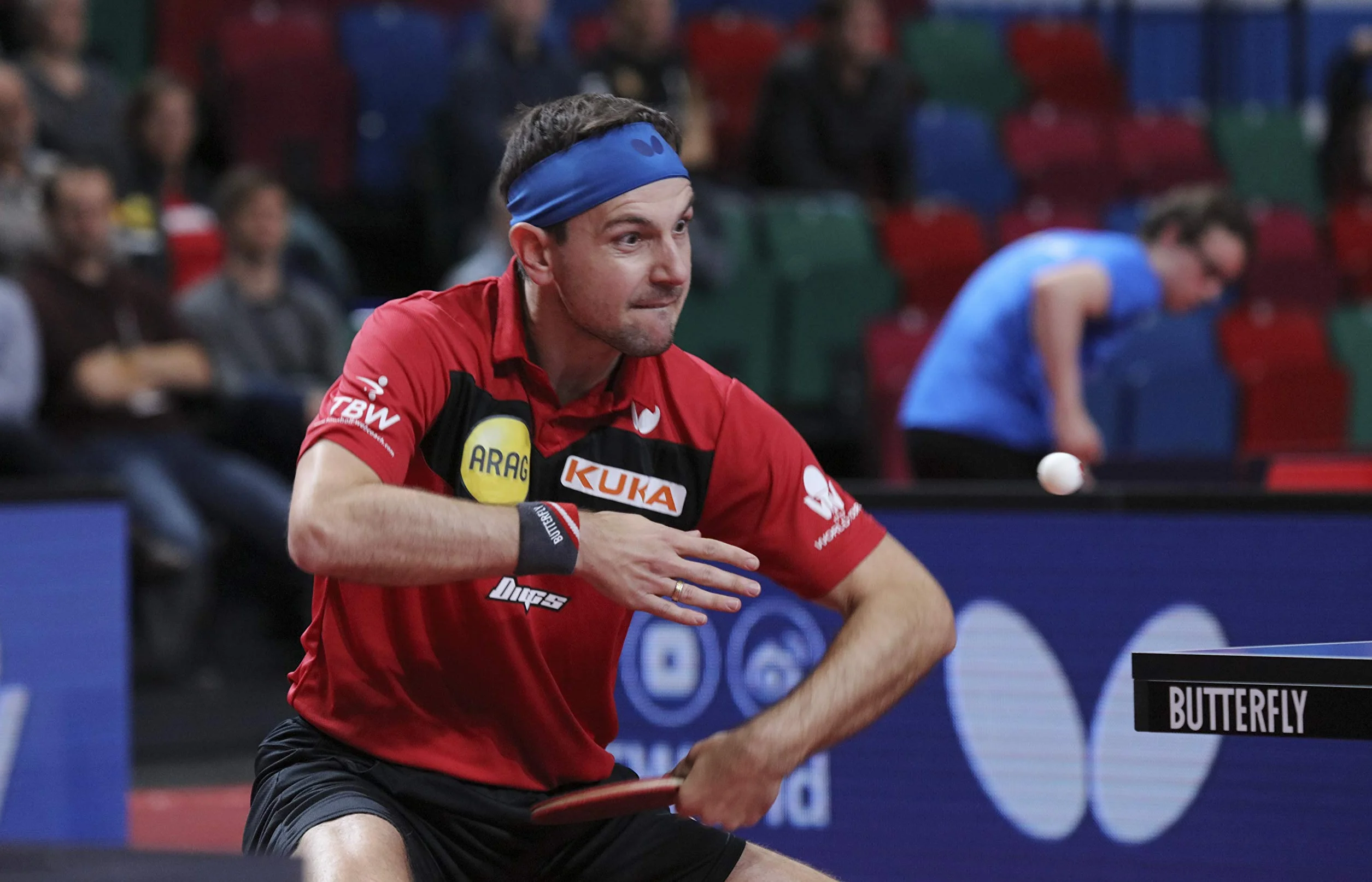 Timo Boll Butterfly Raqueta de Tenis de Mesa Adultos Negra M 85031