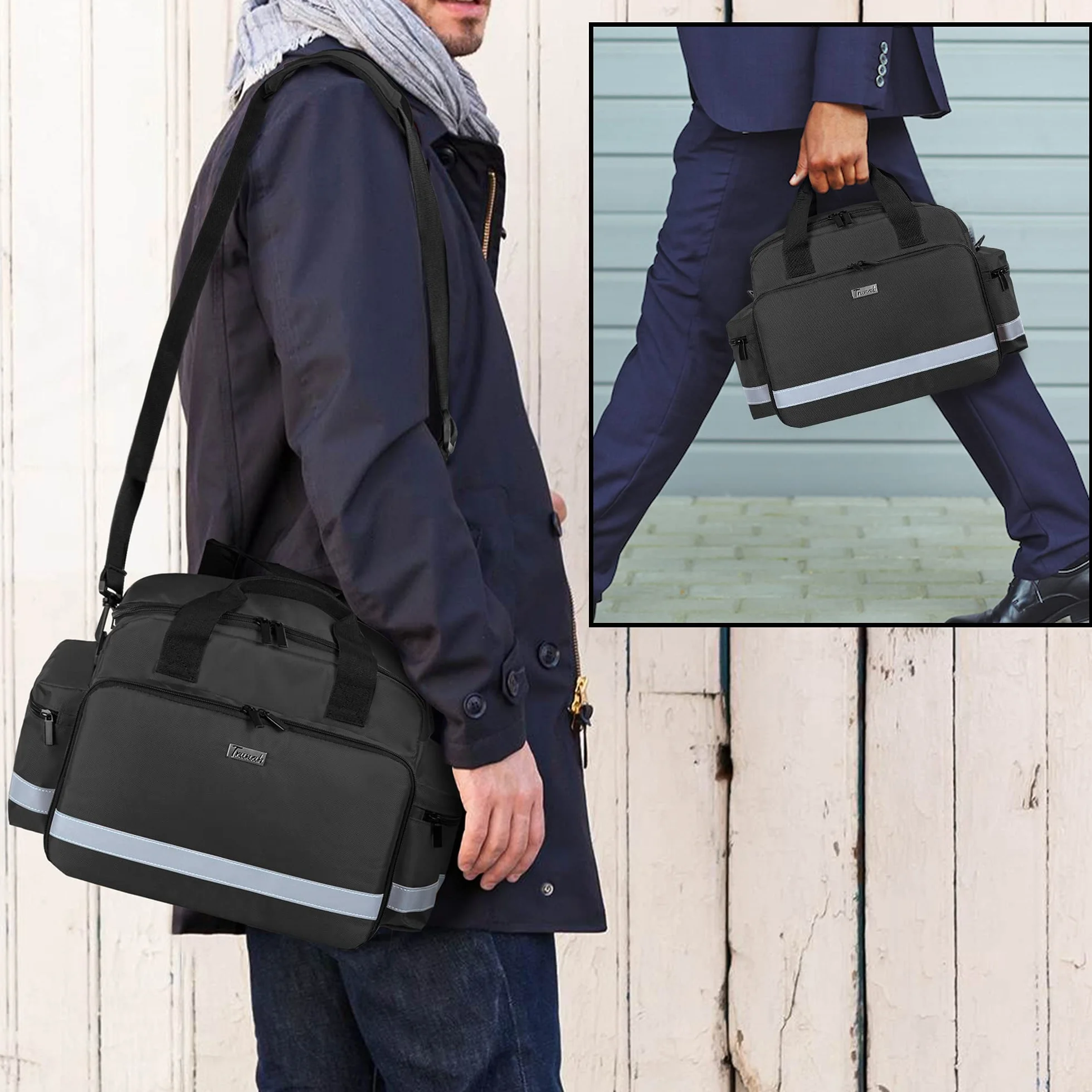 Trunab Bolsa de Clinica Médicos, Bolsa de Enfermera con Asa y Correa para el Hombro