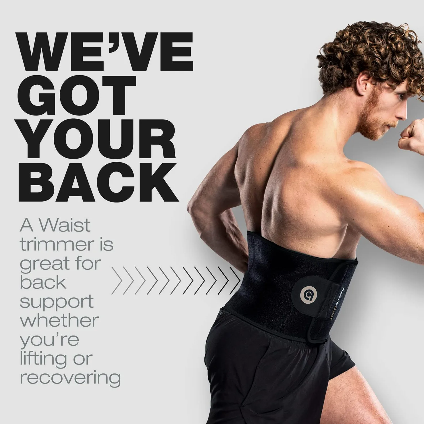 ActiveGear Waist Trimmer Faja Reductora Deportiva de Neopreno para Hombre y Mujer, Faja Adelgazante Y Soporte Lumbar para Tonificar Abdomen Y Eliminar El Exceso De Agua Y Grasa para Un Vientre Plano