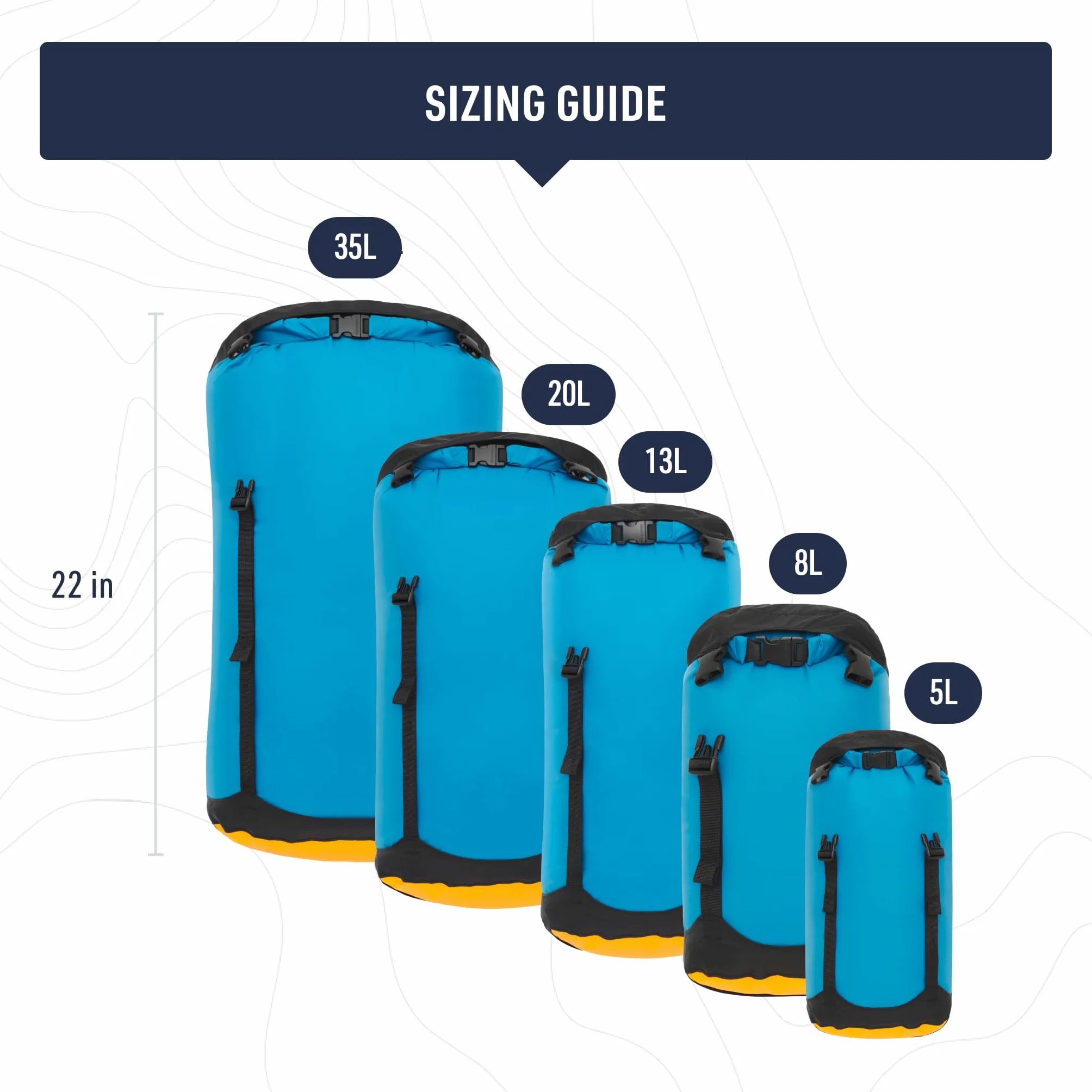 Sea to Summit Evac Lightweight Compression Dry Bag 35 L High Rise