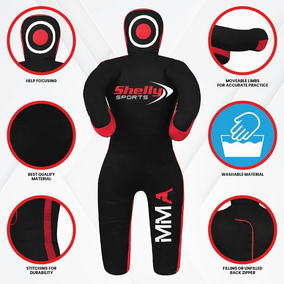 Shelly - Chupete de lucha libre MMA para niños, BJJ, saco de boxeo, amigos de lucha, jiu jitsu brasileño, posición de pie, maniquí de artes marciales, boxeo, karate, chupete de entrenamiento (47
