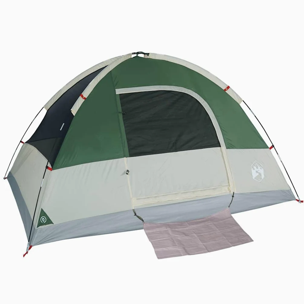 Tienda de campaña domo para personas, verde, T-poliéster impermeable con revestimiento de PU, xx cm, carpa exterior ligera para aventuras