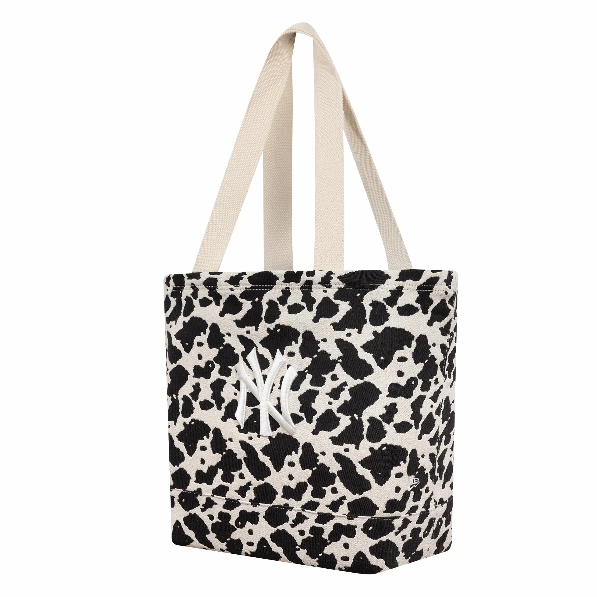 New Era Cow Jacquard Tote Bag 270 - Light Beige, talla única