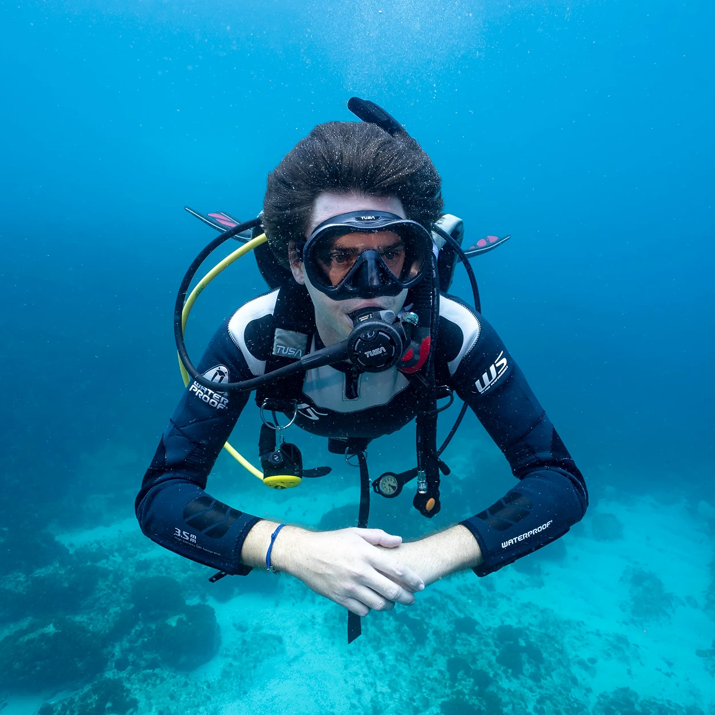 TUSA M-1010S Zensee Pro - Máscara de buceo, color plomizo