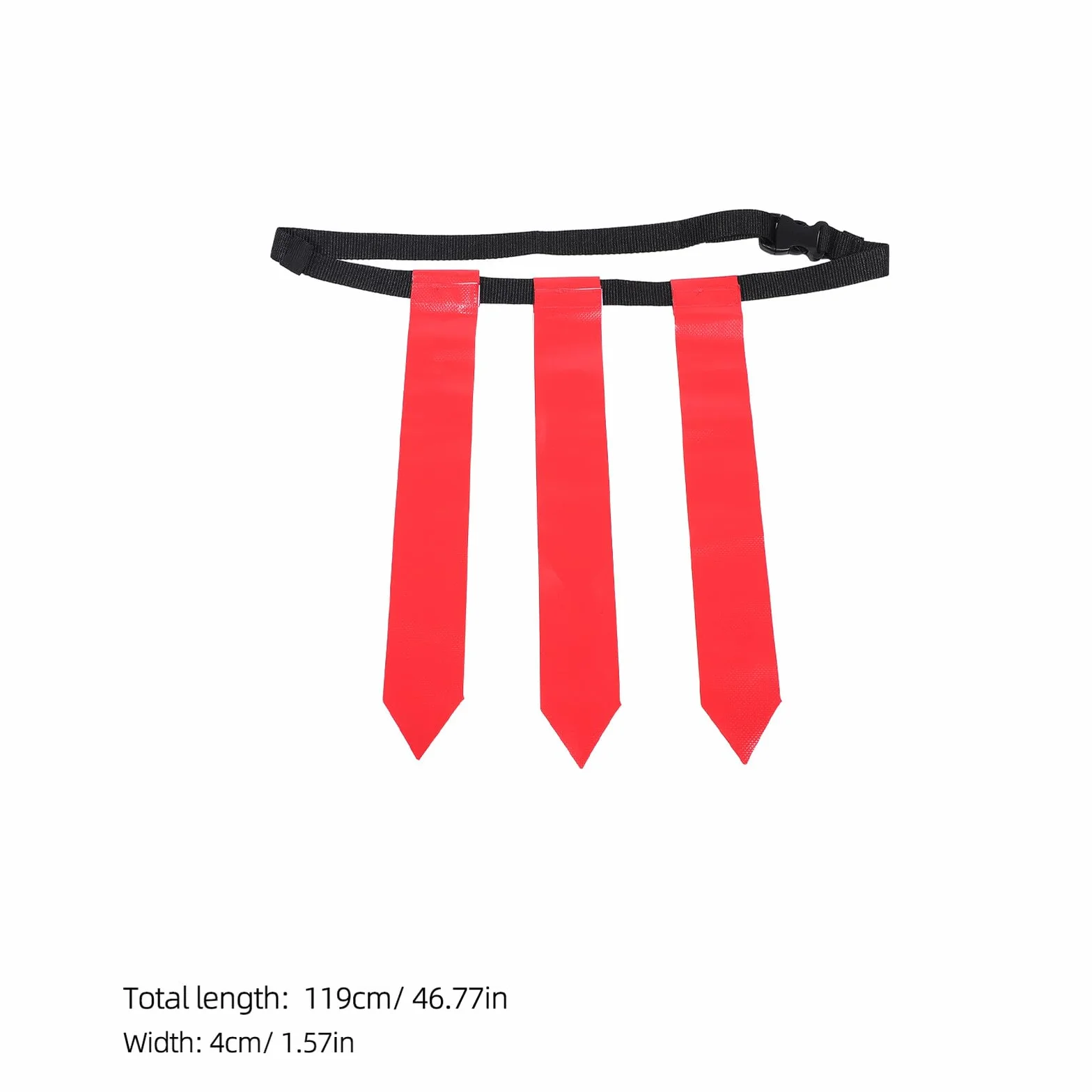 GALPADA 2 Cinturones de Flag Football Ajustables para Adultos y Jóvenes Set con Banderines Amarillos y Rojos de Nailon y PVC Kit Deportivo Portátil con Bolsa de Almacenamiento para