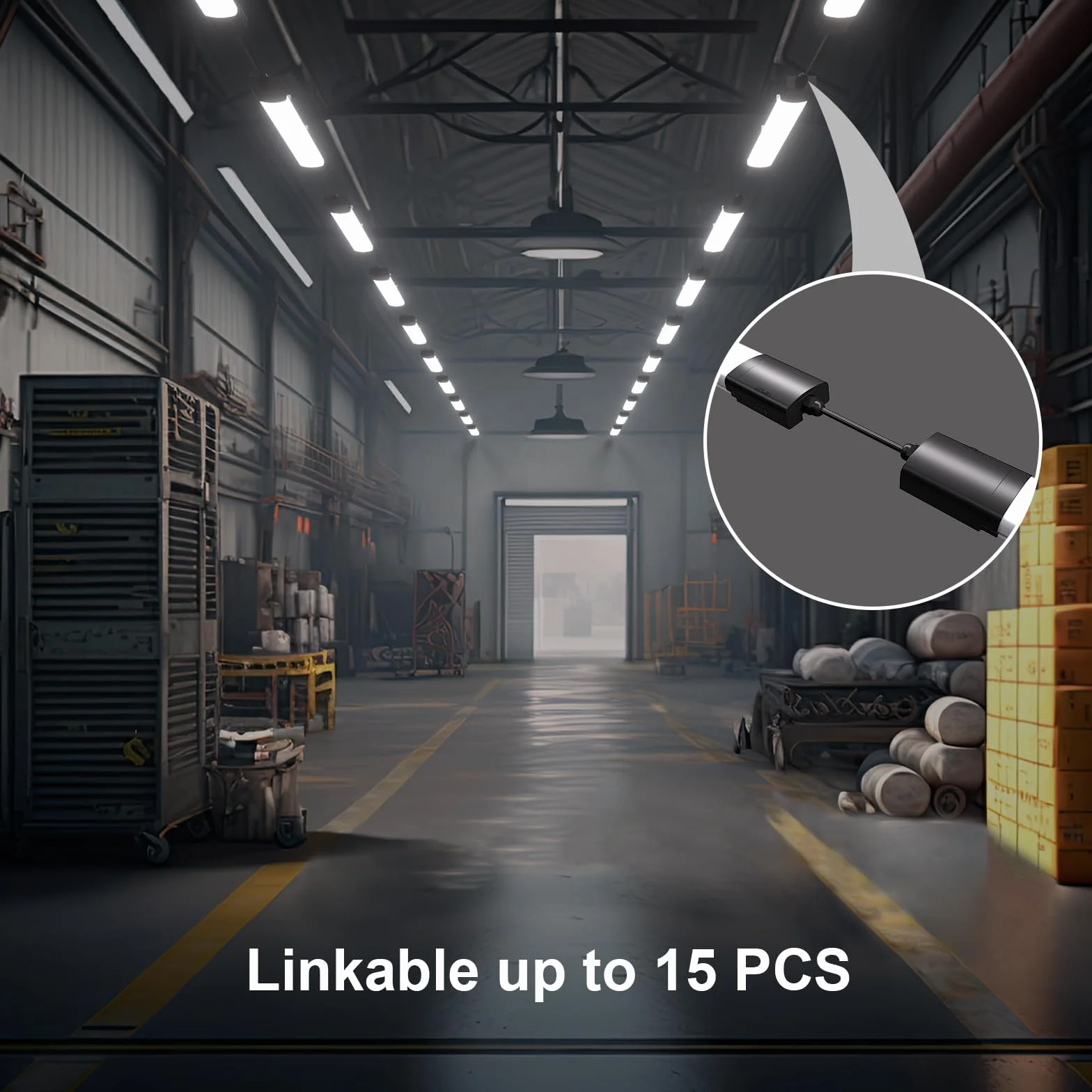 Modlicht LED Fluorescente 120cm 36W 3960LM 5000K IP65 Luz de Techo Negro