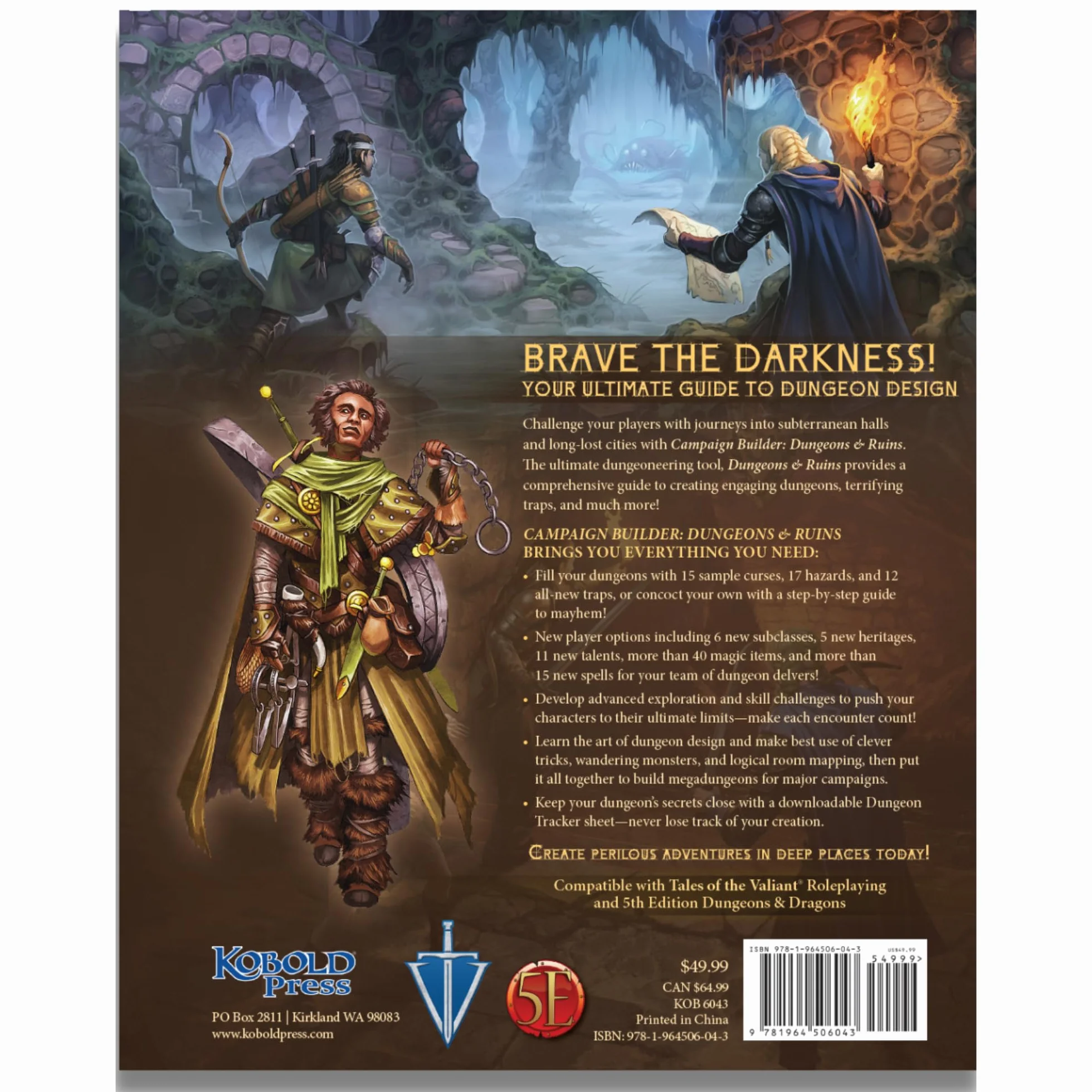 Kobold Press - Campaign Builder Dungeons and Ruins Map Folio Hardcover (VAT Exempt)