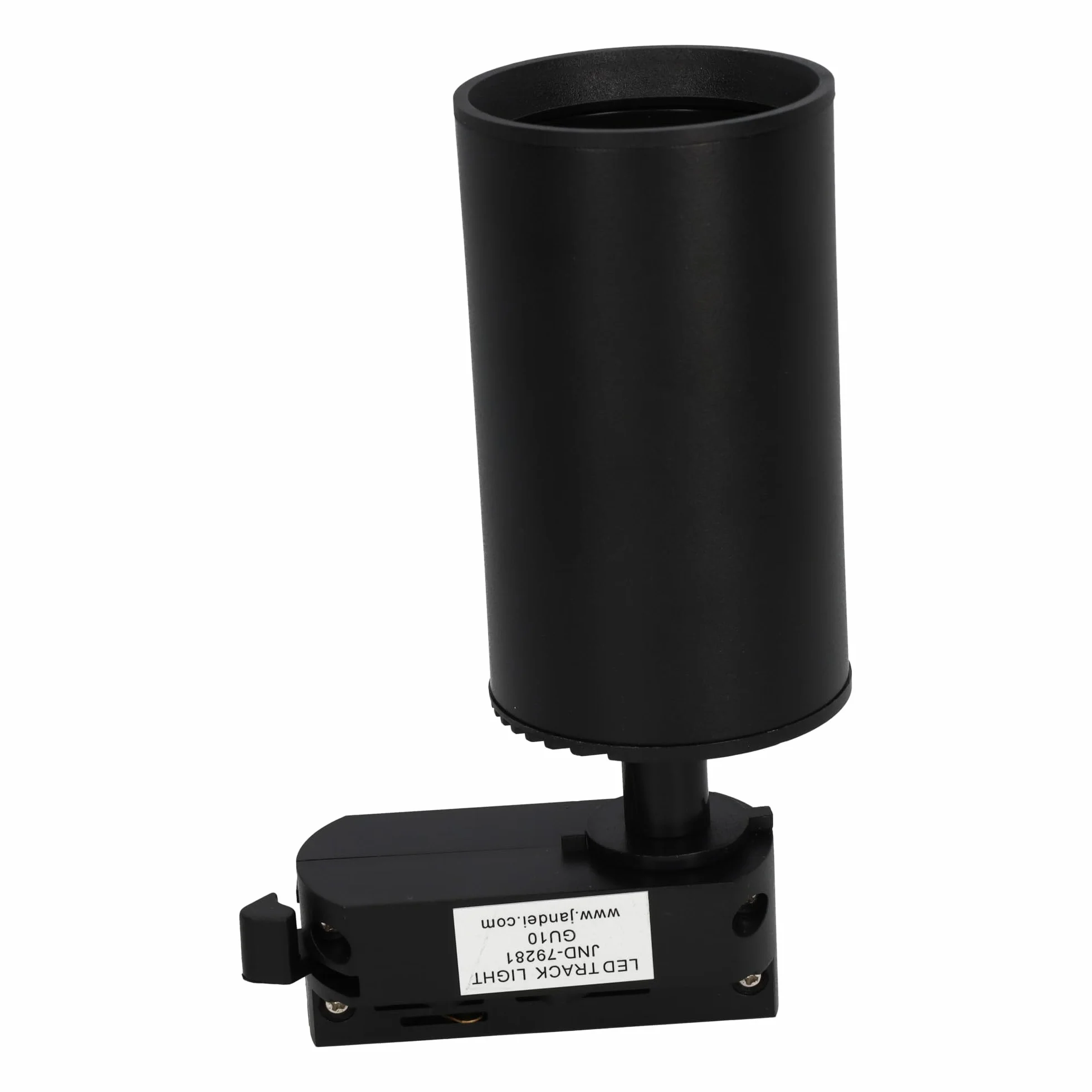 Pack 5x Foco Carril Orientable GU10 Monofásico 220V Aluminio Negro Iluminación Direccional