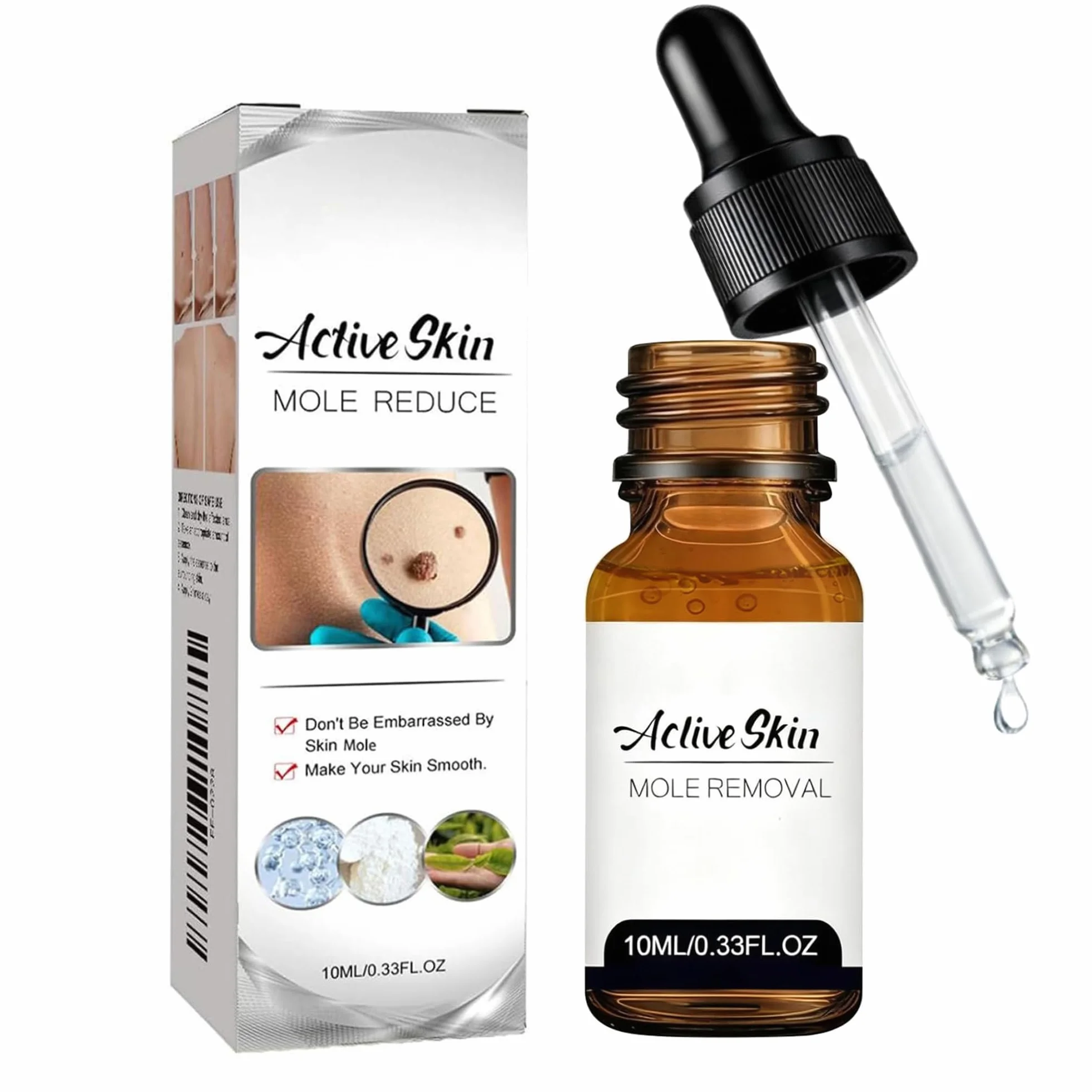 Eliminador de acrocordones Pipeta de precisión 10 ml para rostro y cuerpo