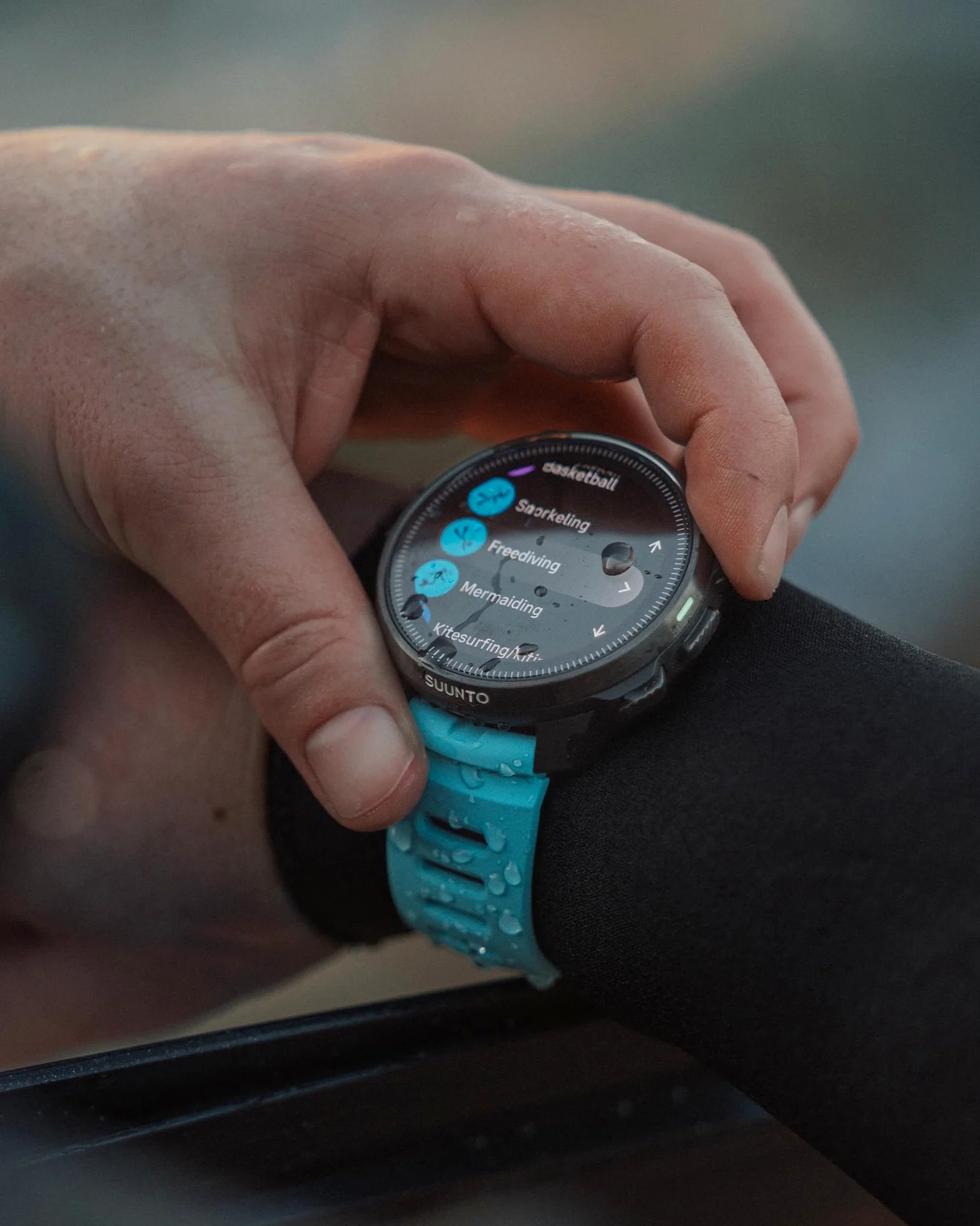 Suunto 22 DIV1 SILICONE STRAP AQUA BLUE S+M