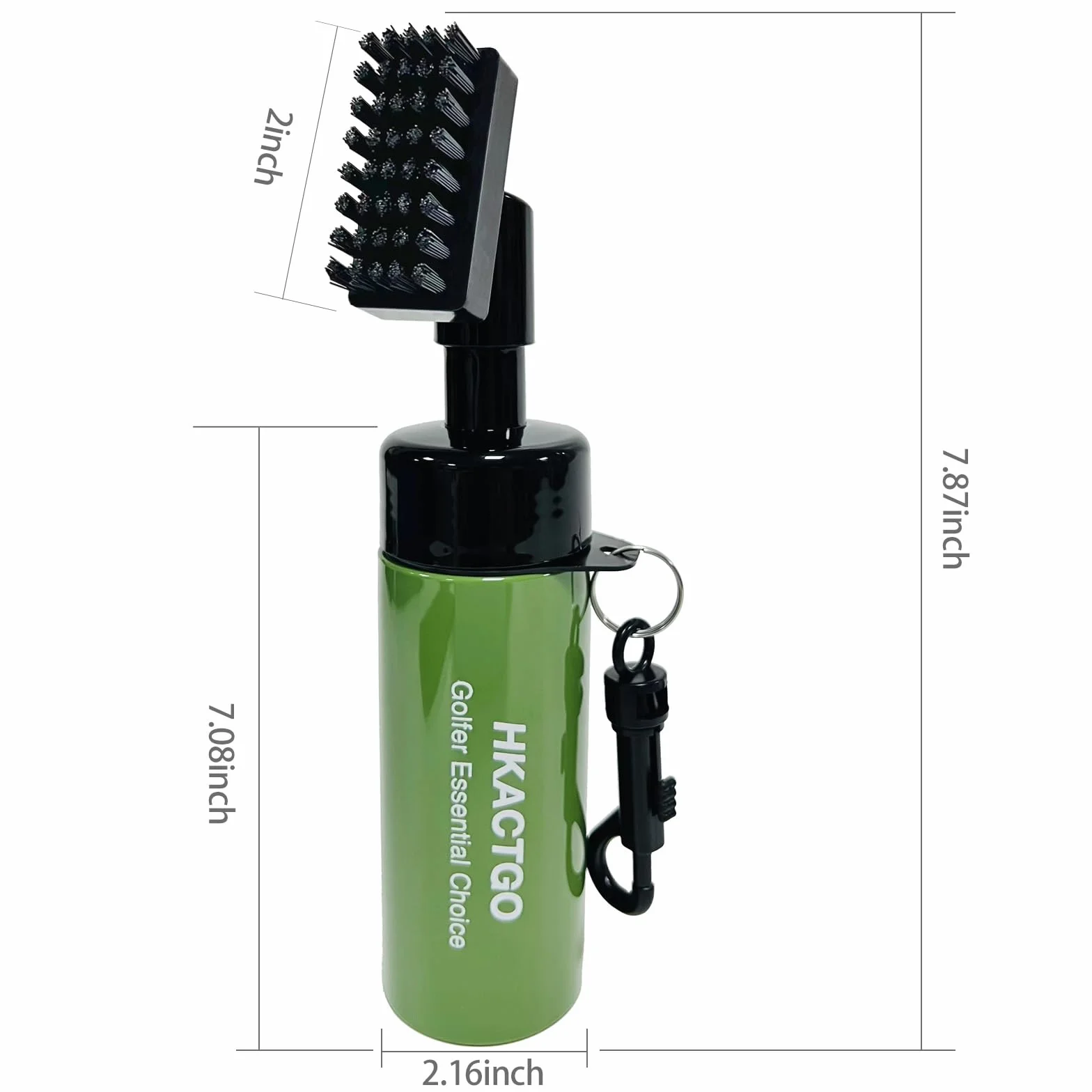 Cepillo limpiador de palos de golf con botella de spray, capacidad para 5 onzas de agua, herramientas de limpieza de golf portátiles y kits de limpieza de ranuras que son más ecológicos