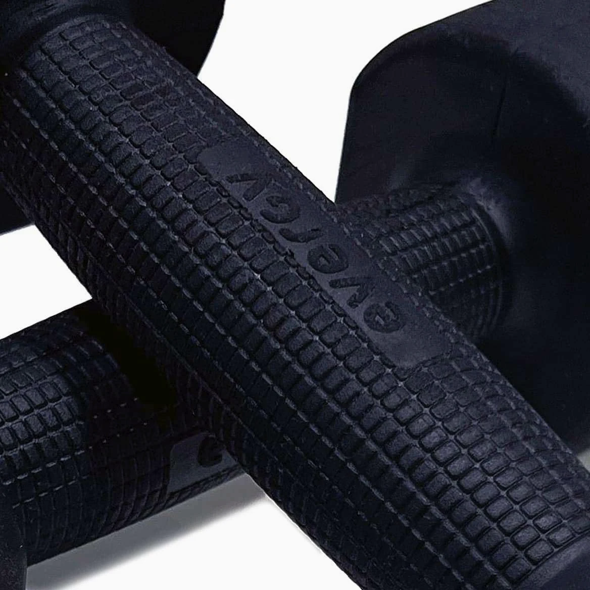Studio evergy – Par de mancuernas de goma 1 a 10 kg. Halteres hexagonales para gimnasio en casa, fitness y entrenamiento de fuerza. Pesos Dumbbells.