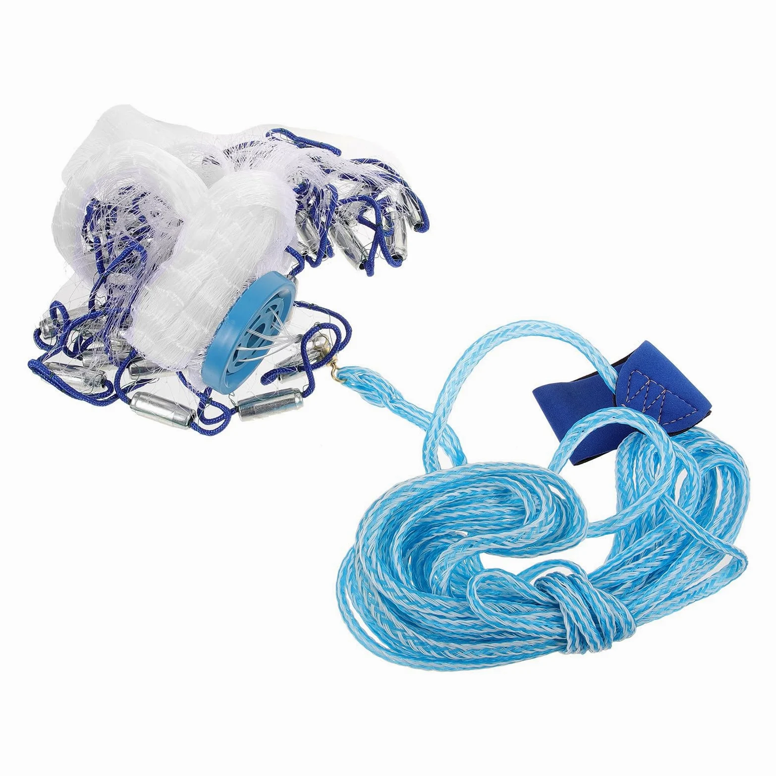 MAGICLULU Red de Pesca Manual Resistente al Desgaste Hundimiento Rápido, Línea y Metal para Actividades al Aire Libre, Redes para Pescar Peces Pescadores