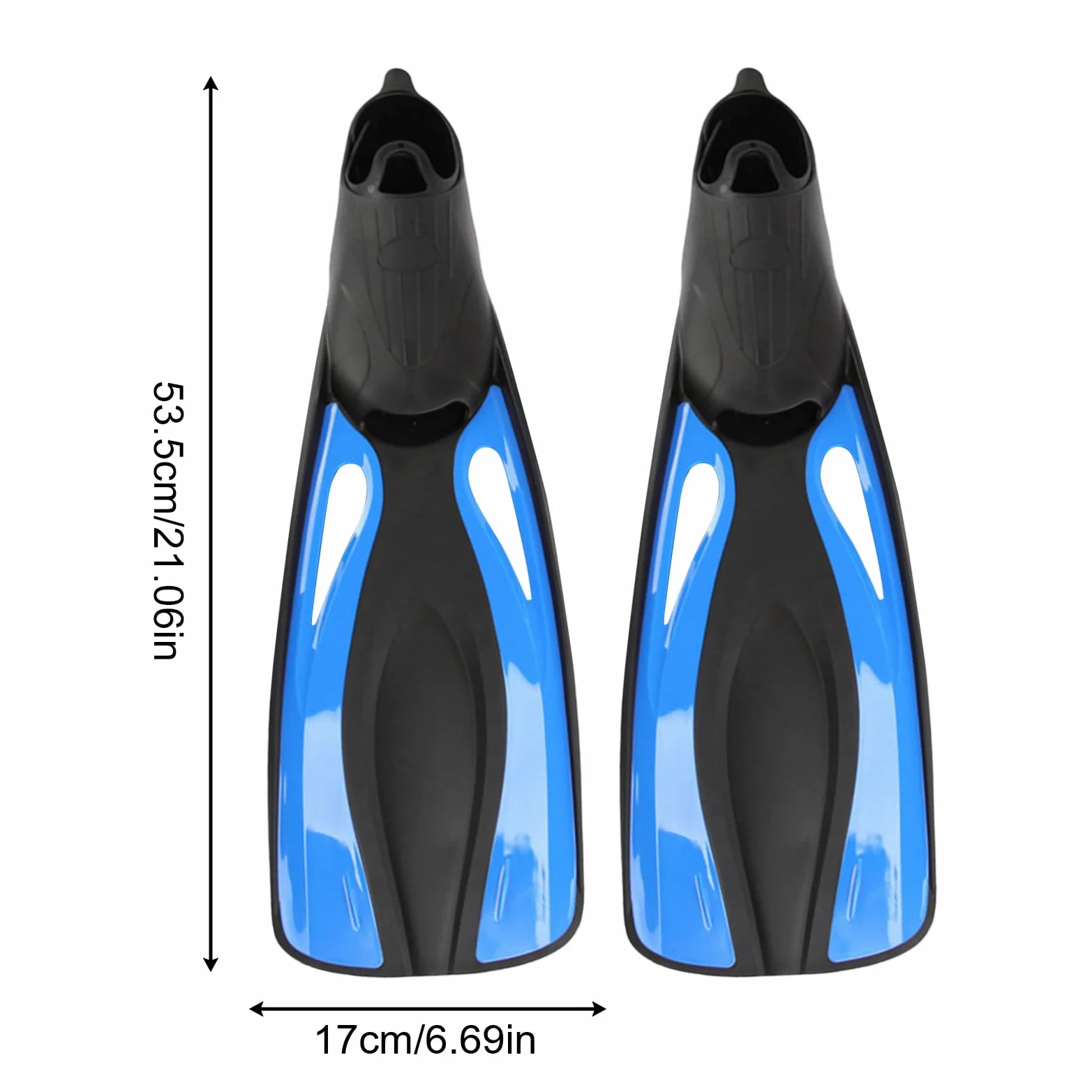 Aletas de natación para adultos, aletas de buceo para adultos, 1 par de aletas de buceo ajustables y equipo de entrenamiento para piscina, mar, tanto para planas como profundas
