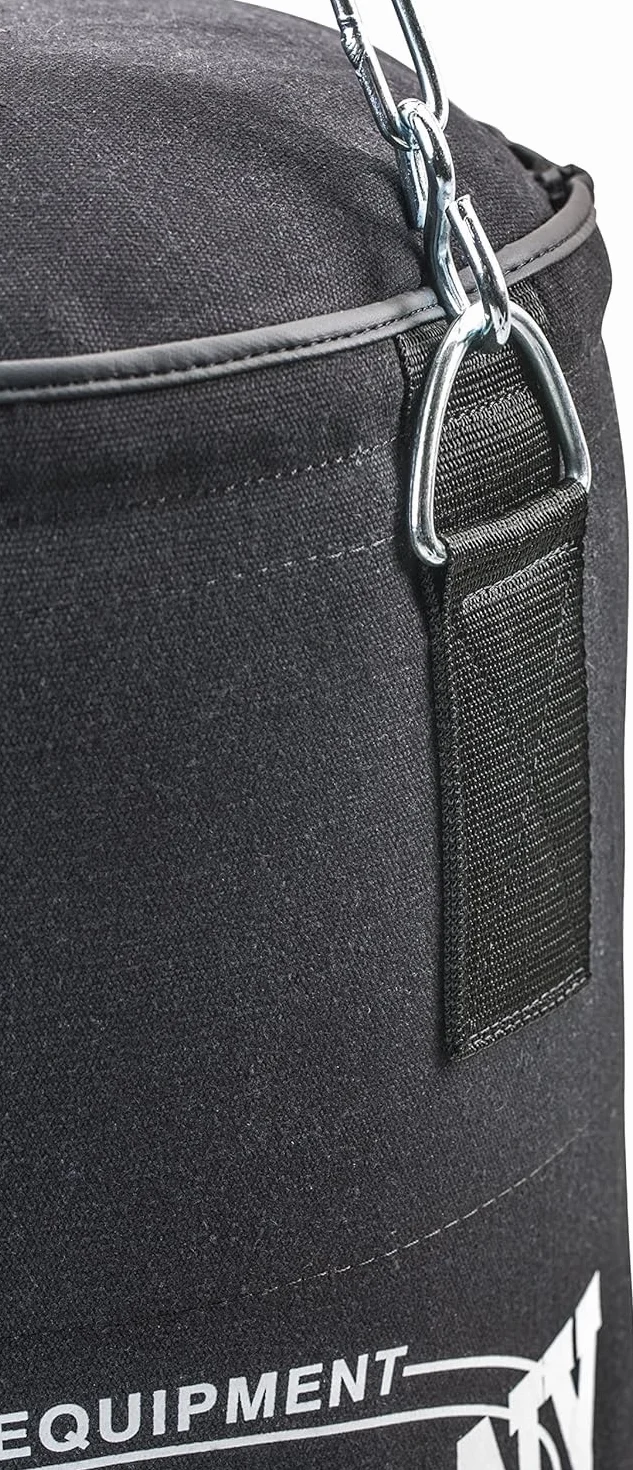 Bad Company Saco de boxeo con cadena de acero resistente, relleno y sin relleno, 80 x 30 cm, 100 x 30 cm