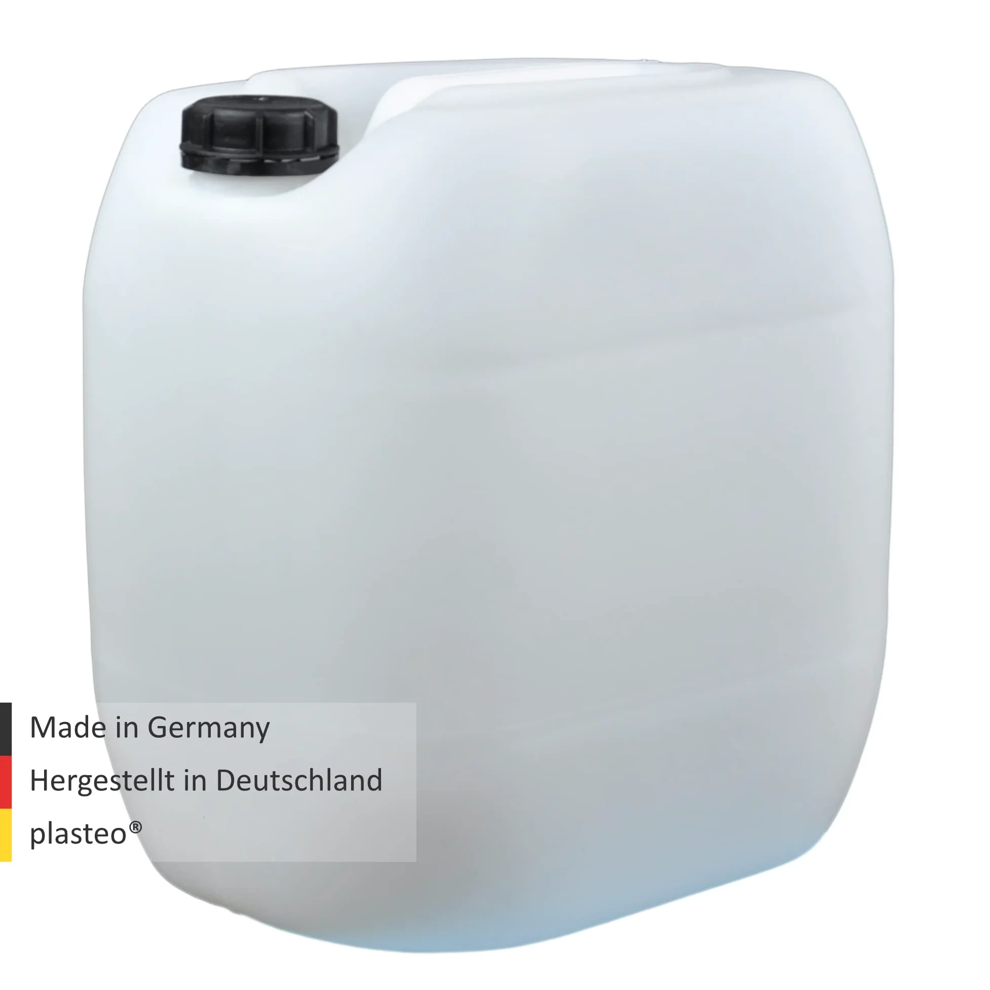 plasteo® Juego de 6 bidones de agua para bebidas, 30 litros, con tapas de rosca y 1 grifo de vertido (DIN 61), apto para alimentos, portátil y robusto, interior y exterior, sin BPA, fabricado en