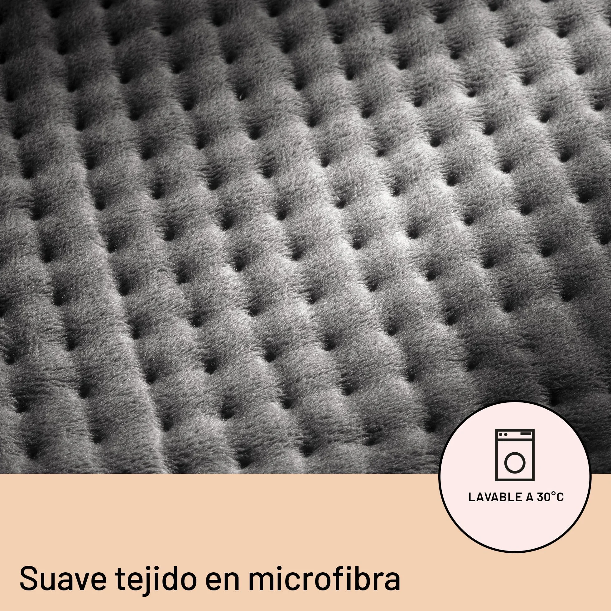 DAGA Almohadilla Térmica Confort, Tecnología Intellisense, 5 Temperaturas, 40x35 cm