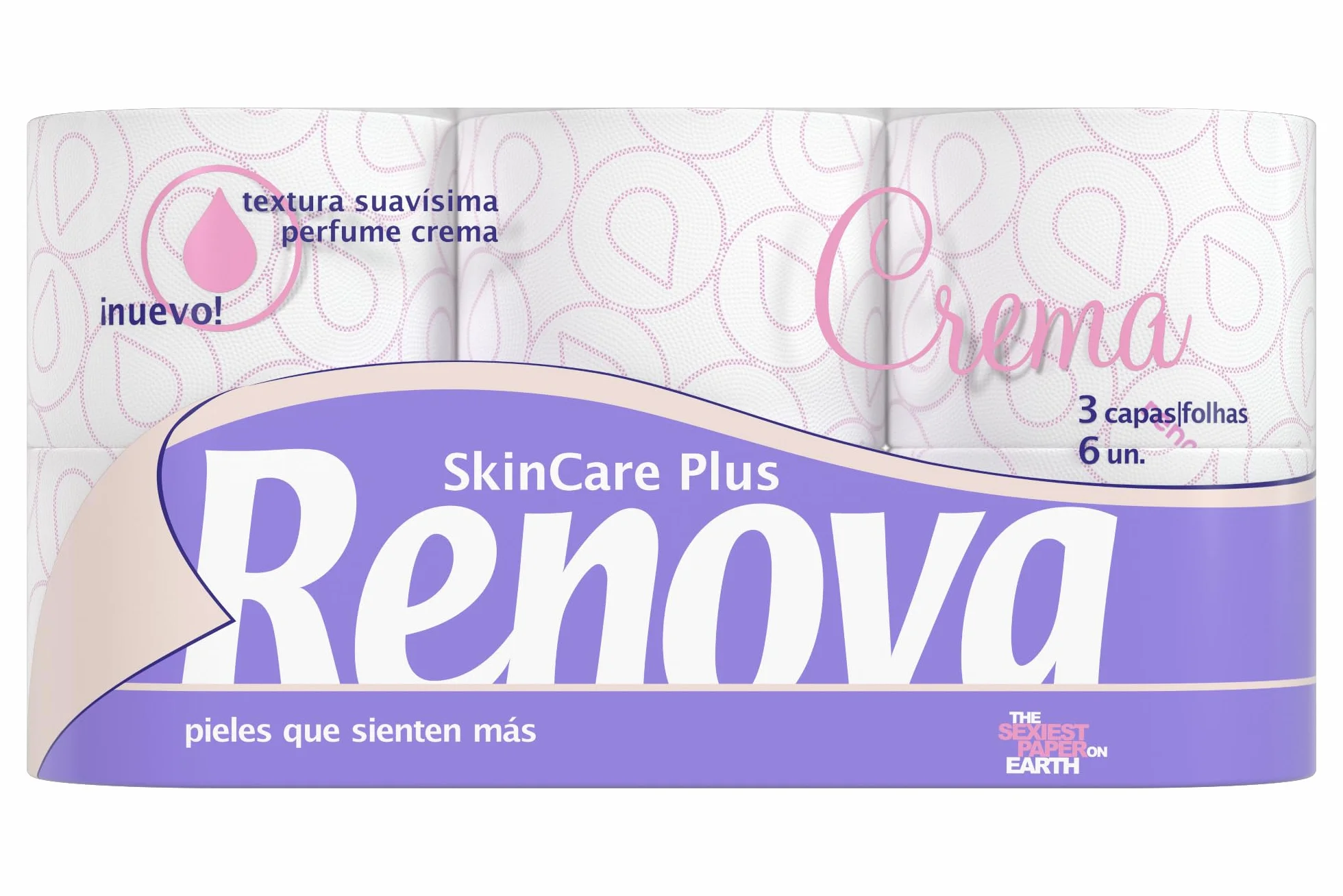 Renova Papel Higiénico Decorado Perfumado 6 Rollos