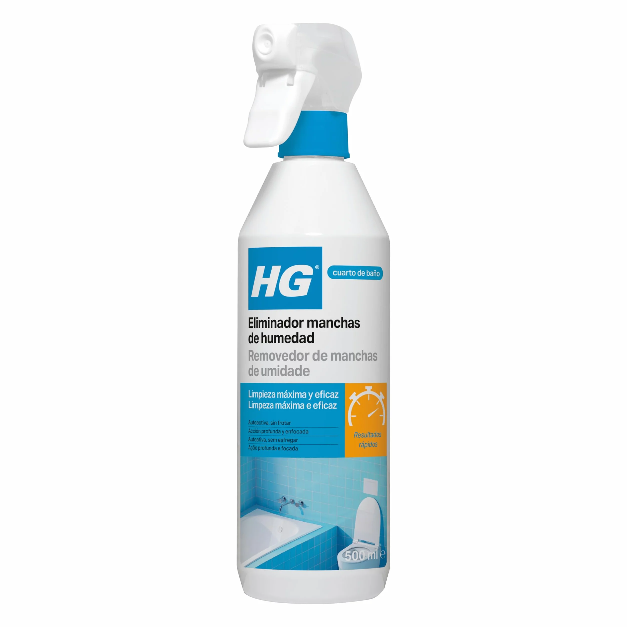 HG Eliminador de Manchas de Humedad Limpiador de Juntas Negras 500 ml
