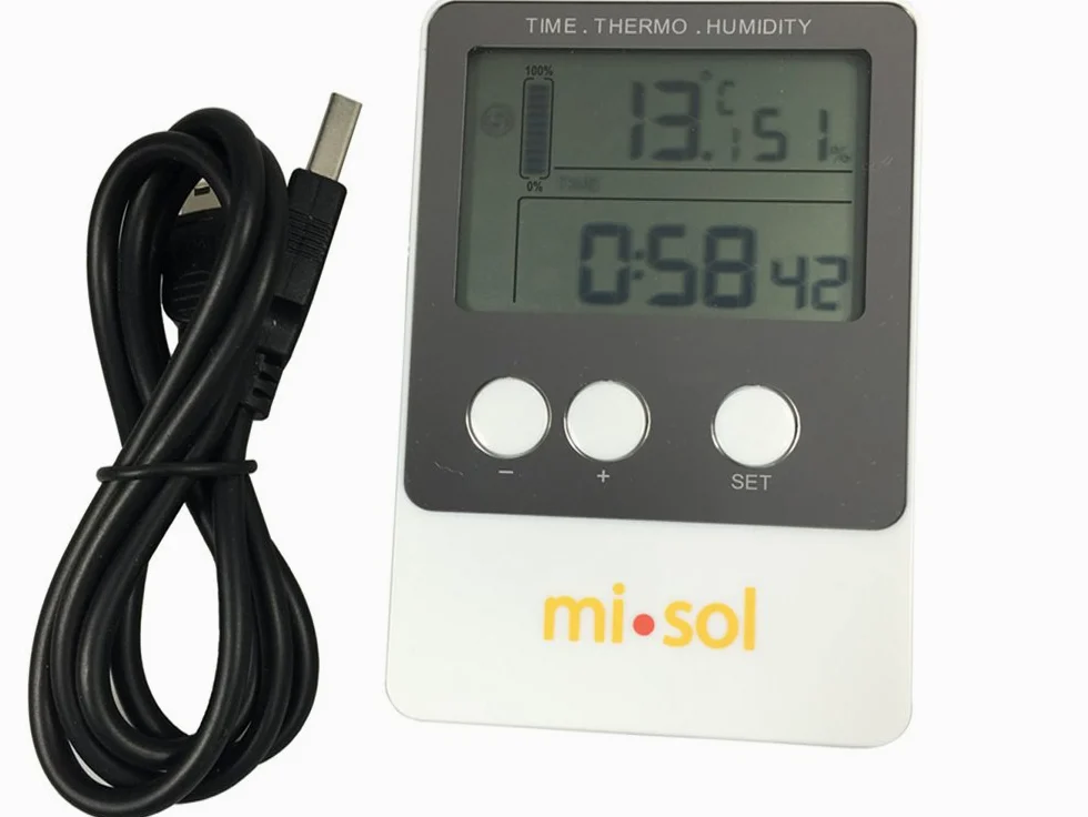 MISOL 1 PCS of Temperature humidity Data logger, USB Datalogger thermometer data record/Humedad Temperatura registrador de datos, registrador de datos USB registro de datos termómetro