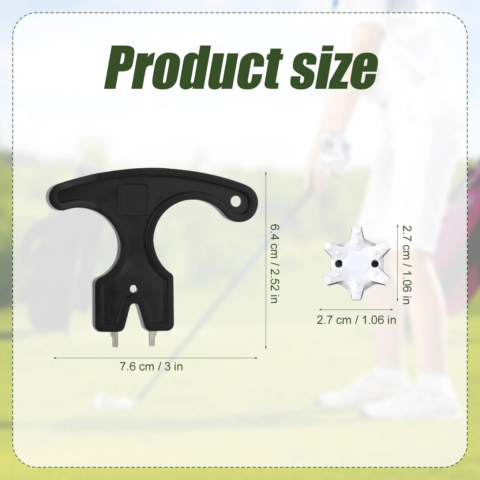 NQEUEPN 31uds Tacos Zapatos Golf, Tacos de Clavos para Zapatos de Golf con Llave Fácil Instalación Reemplazos de Pasadores de Clavos de Golf para Zapatos de Golf(Blanco Negro)