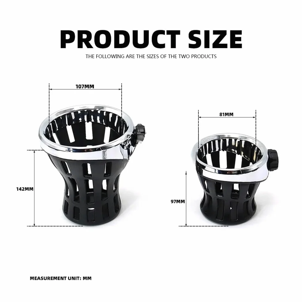 Portabidón Soporte Soporte para Vasos Agua Potable para Motocicleta Soporte Universal para GL1800 GL1500 F6B