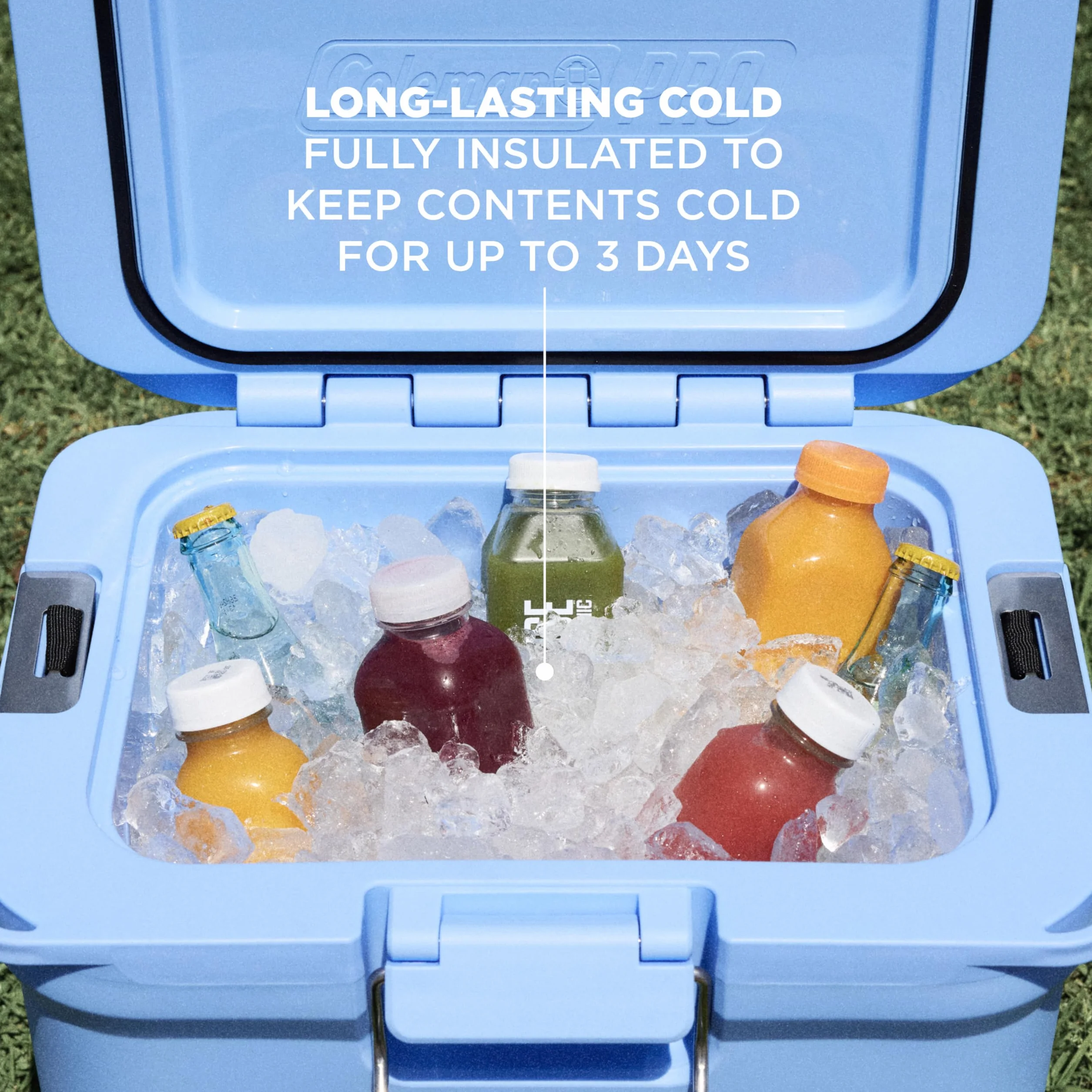 Coleman Pro Nevera rígida Resistente con Aislamiento | Capacidad 24-52 L | Mantiene el Hielo hasta Durante 5 días | Aislamiento de Espuma Completo | Nevera portátil Grande para Uso en Exteriores