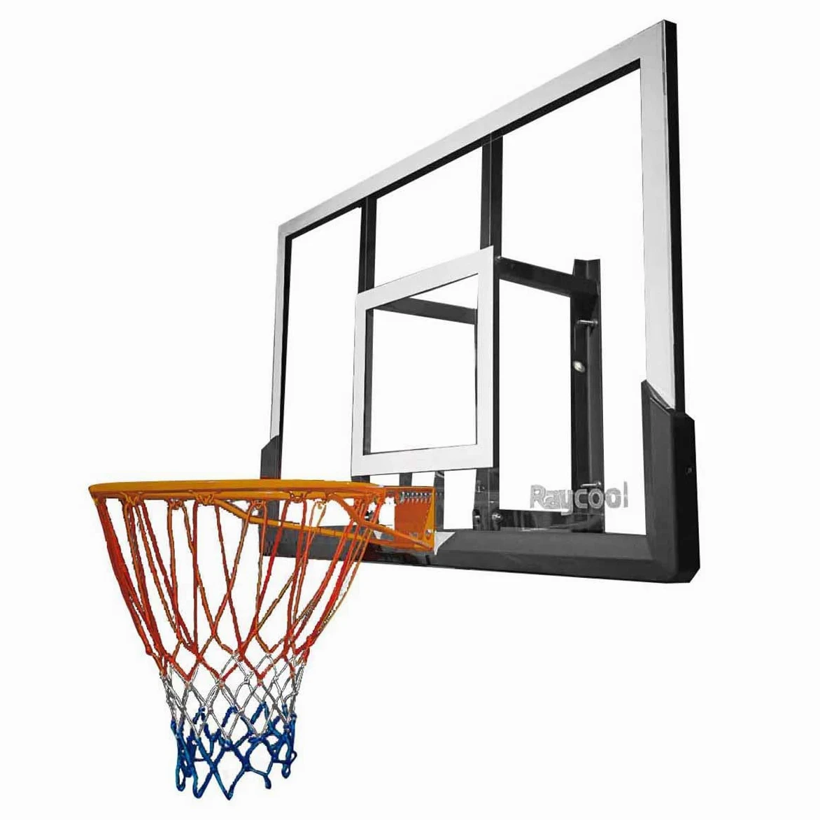 Canasta de Baloncesto de Pared Raycool Smash 710 | Gran Tablero de 126x80cm | Aro 45cm | Soporte de Pared | Protectores Resistentes