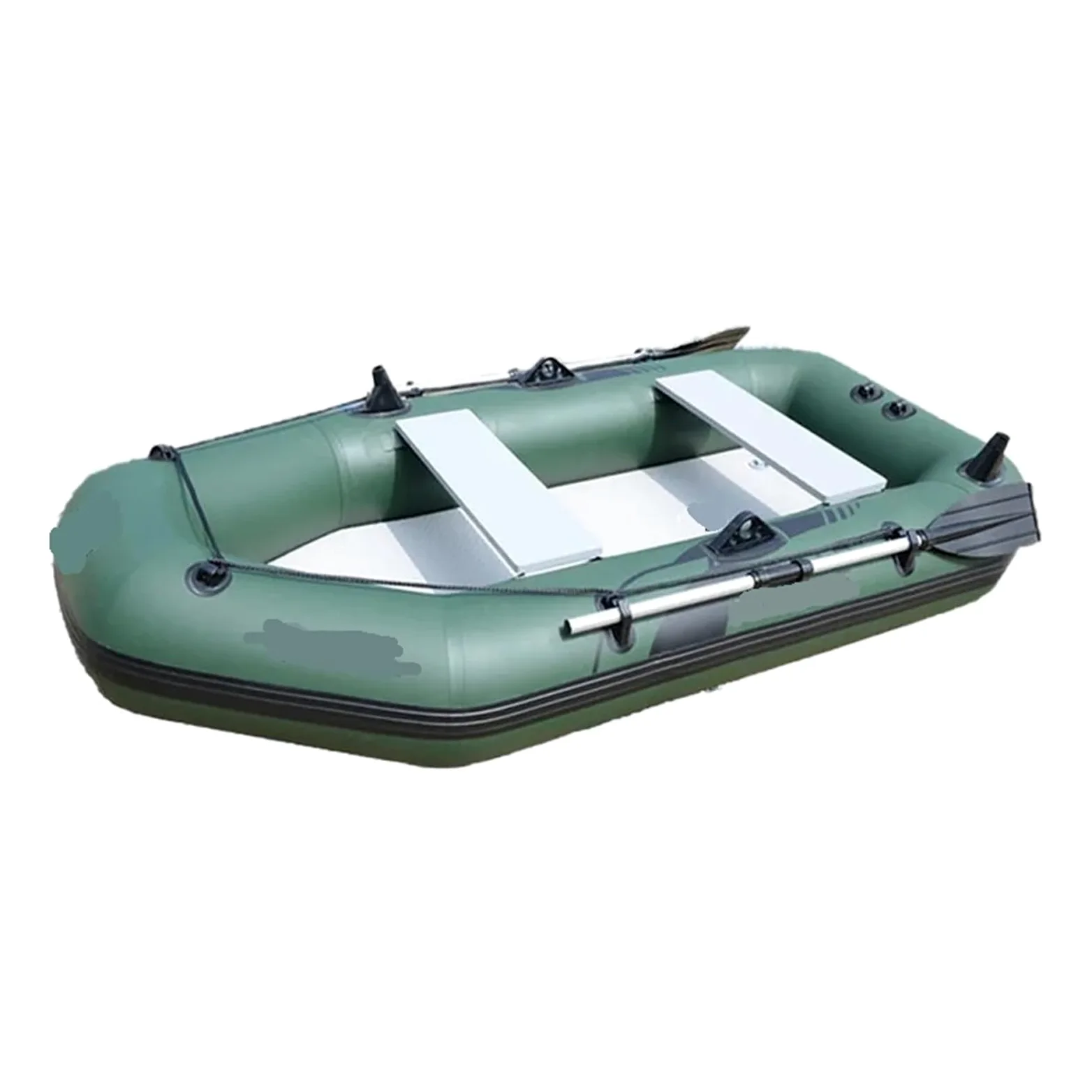 Barco de Pesca, Botes remos PVC, Estera Aire, inflables pontón Inferior