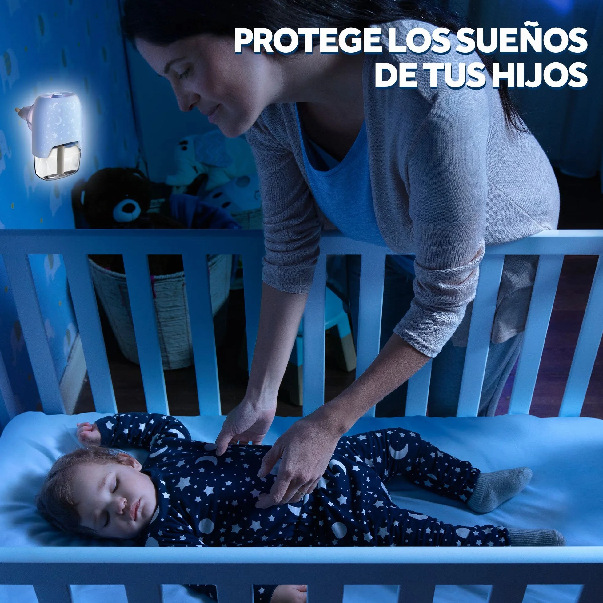 Raid Eléctrico Líquido Family 30 Noches Enchufe Anti Mosquitos 2 en 1 Mata y Ahuyenta Aparato + Recambio