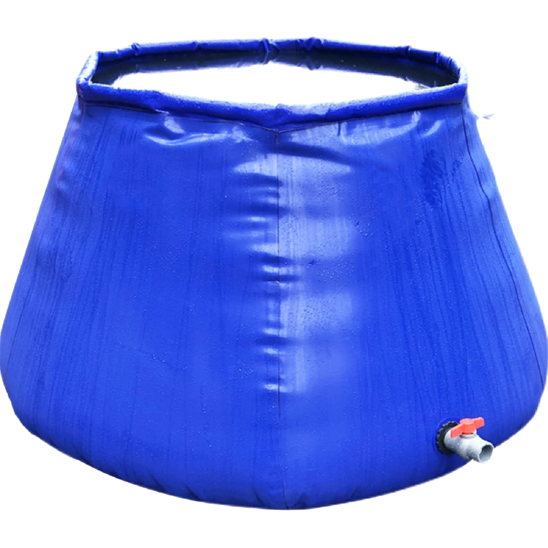 Depósito de almacenamiento de agua potable, colector de agua de lluvia plegable de 1000 litros con grifo, solución de retención de agua de gran capacidad